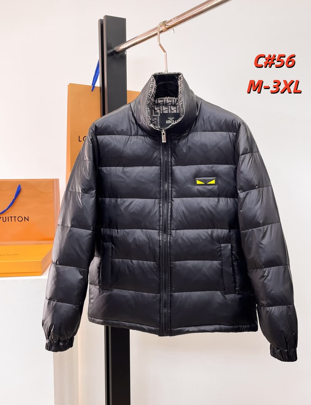 Cheap Fendi Down Coats For Men in 231622, $115 USD- [IB231622] - Replica Fendi Down Coats For Men