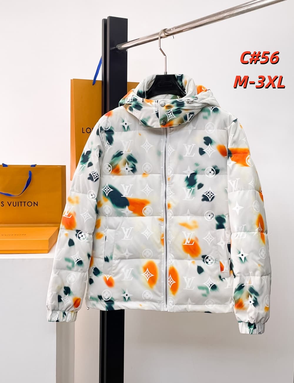 Cheap Louis Vuitton Thick Jackets For Men in 231623, $115 USD- [IB231623] - Replica Louis Vuitton Thick Jackets For Men