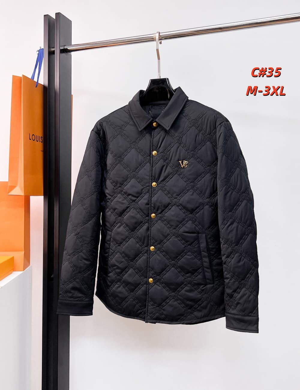 Cheap Versace Thick Coats For Men in 231628, $115 USD- [IB231628] - Replica Versace Thick Coats For Men