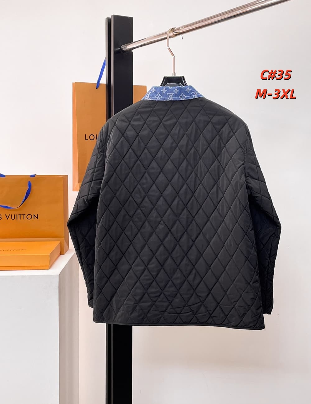 Cheap Louis Vuitton Thick Jackets For Men in 231631, $115 USD- [IB231631] - Replica Louis Vuitton Thick Jackets For Men