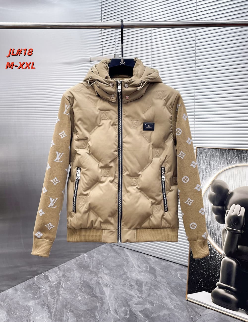 Cheap Louis Vuitton Thick Jackets For Men in 231641, $135 USD- [IB231641] - Replica Louis Vuitton Thick Jackets For Men