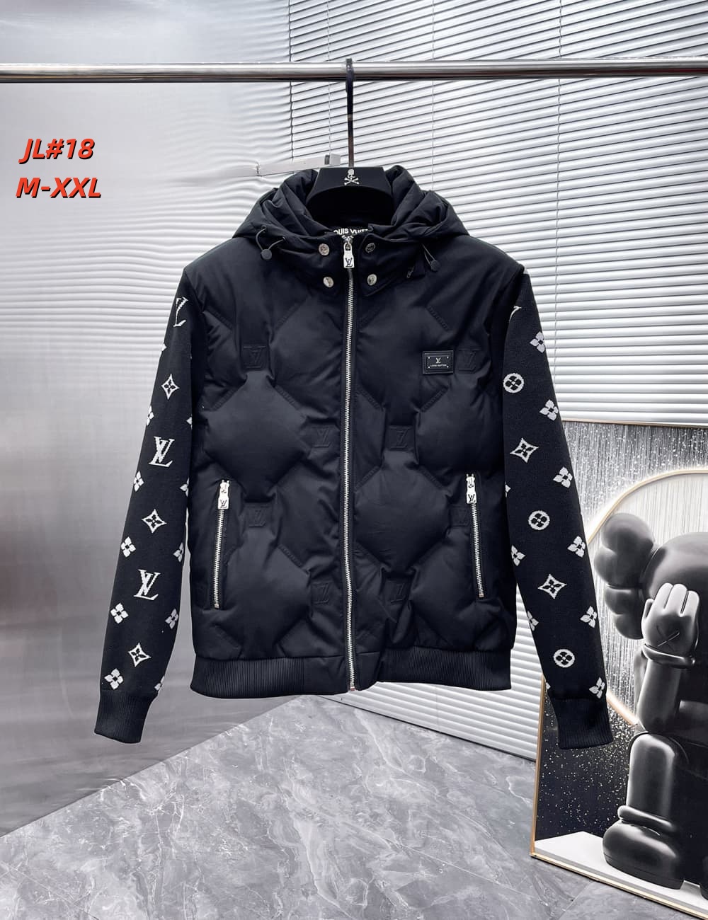 Cheap Louis Vuitton Thick Jackets For Men in 231642, $135 USD- [IB231642] - Replica Louis Vuitton Thick Jackets For Men