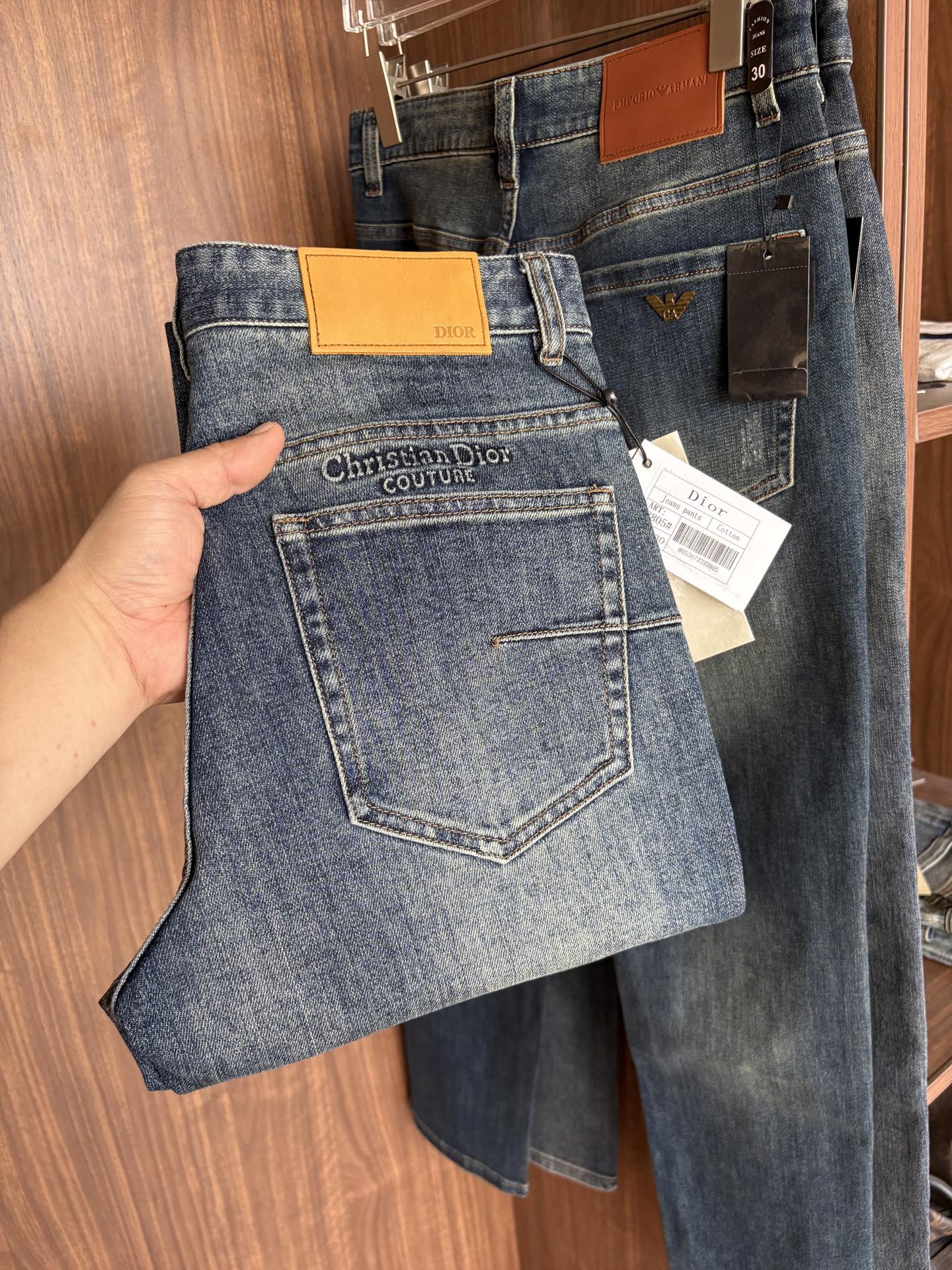 Cheap Dior Jeans for Men in 232010, $60 USD- [IB232010] - Replica Dior Jeans for Men