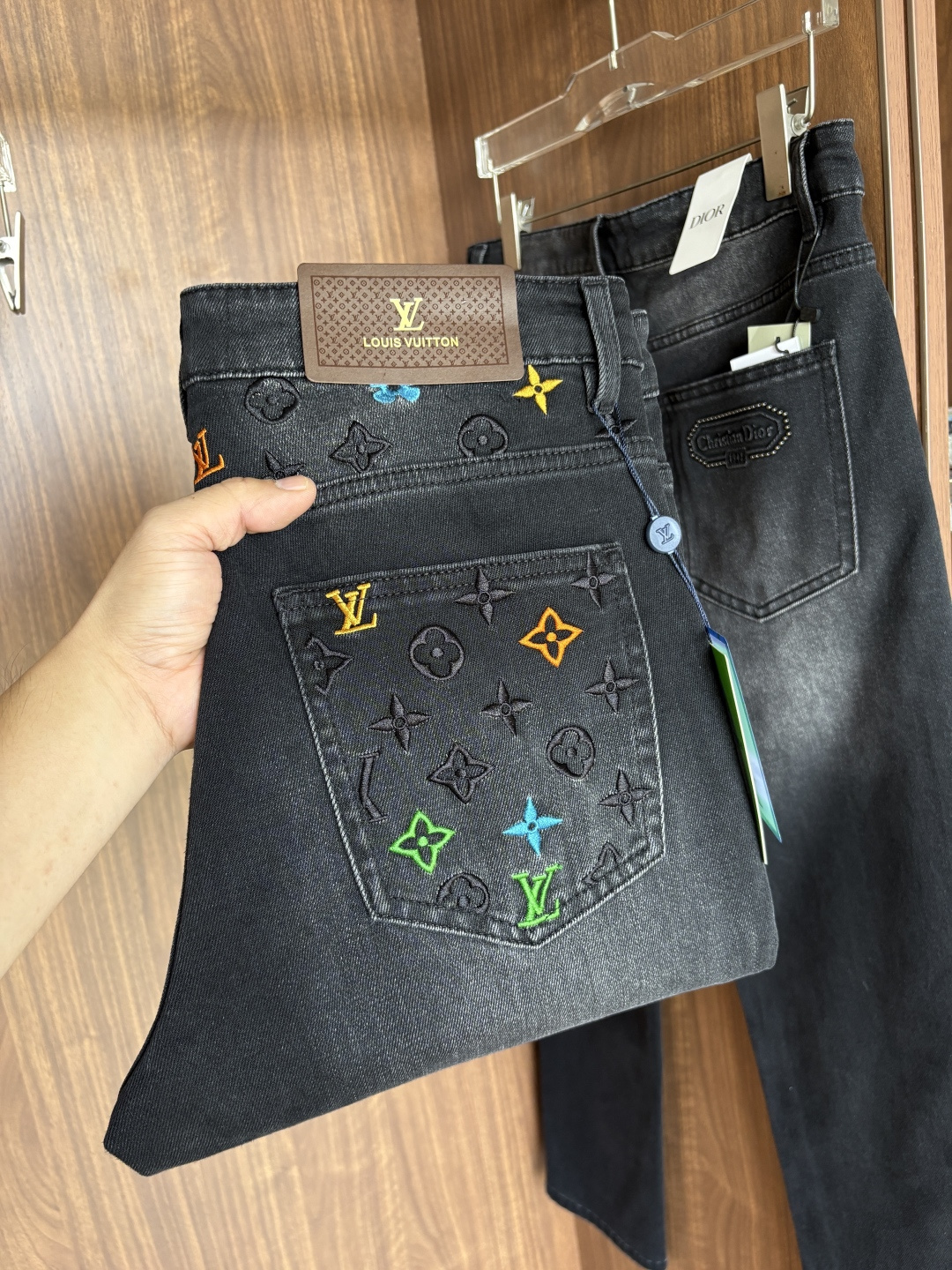 Cheap Louis Vuitton Jeans for Men in 232024, $60 USD- [IB232024] - Replica Louis Vuitton Jeans for Men