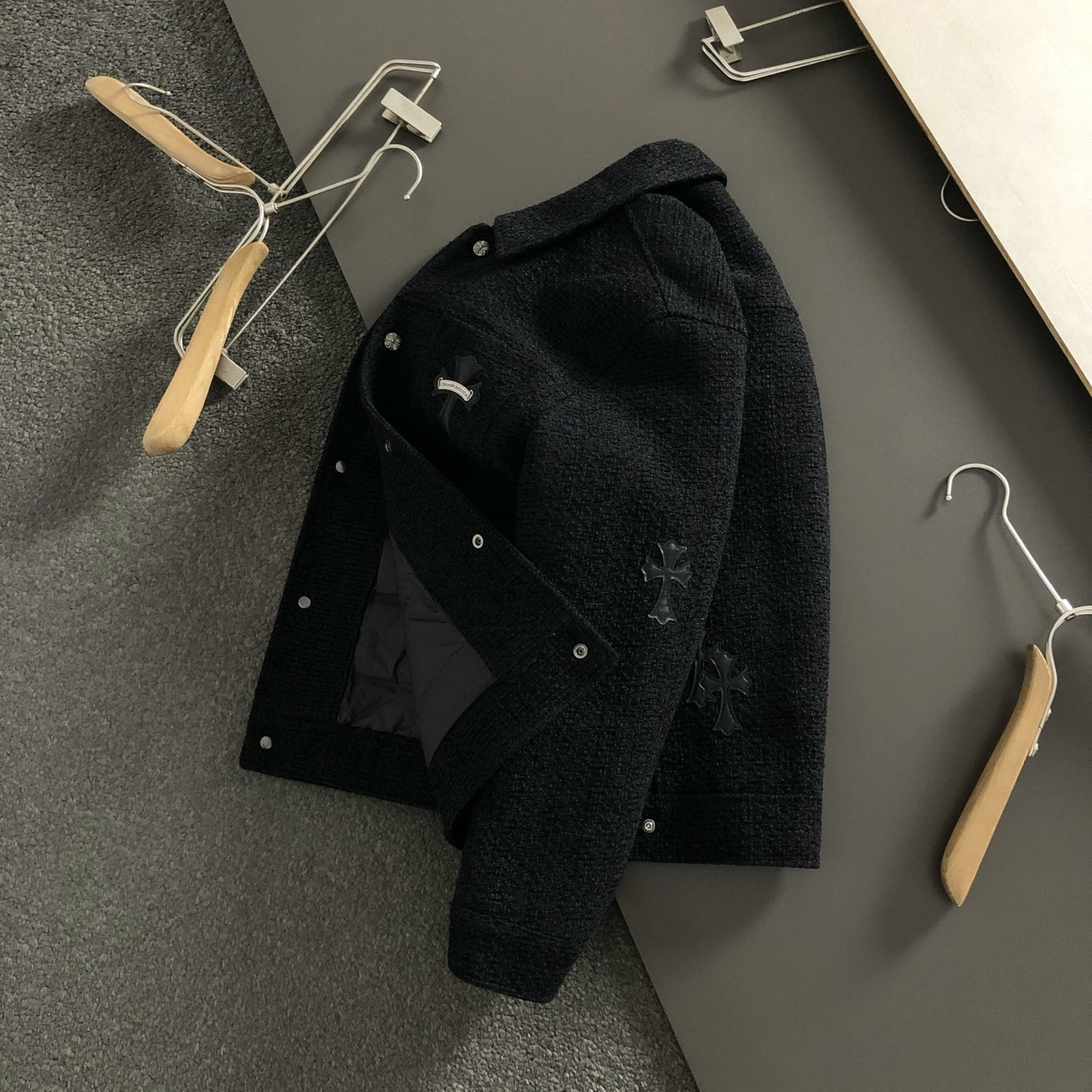 Cheap Chrome Hearts Jackets in 232036, $140 USD- [IB232036] - Replica Chrome Hearts Jackets