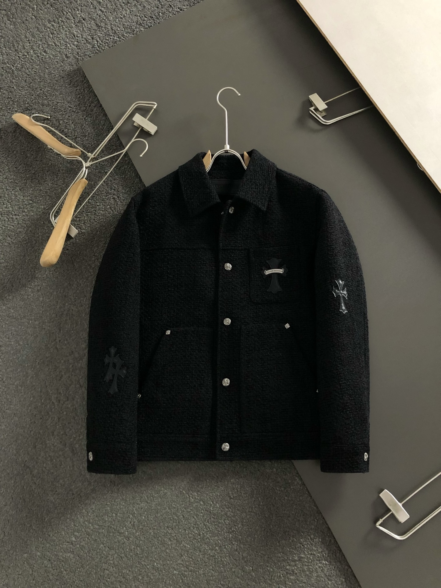 Cheap Chrome Hearts Jackets in 232036, $140 USD- [IB232036] - Replica Chrome Hearts Jackets