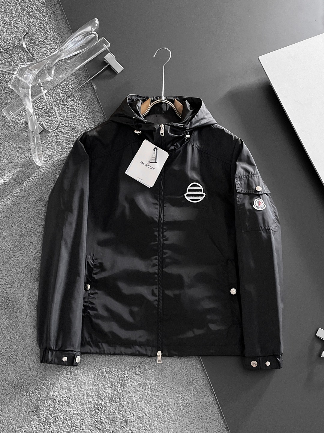 Cheap Moncle Thin Jackets For Men in 232117, $100 USD- [IB232117] - Replica Moncle Thin Jackets For Men