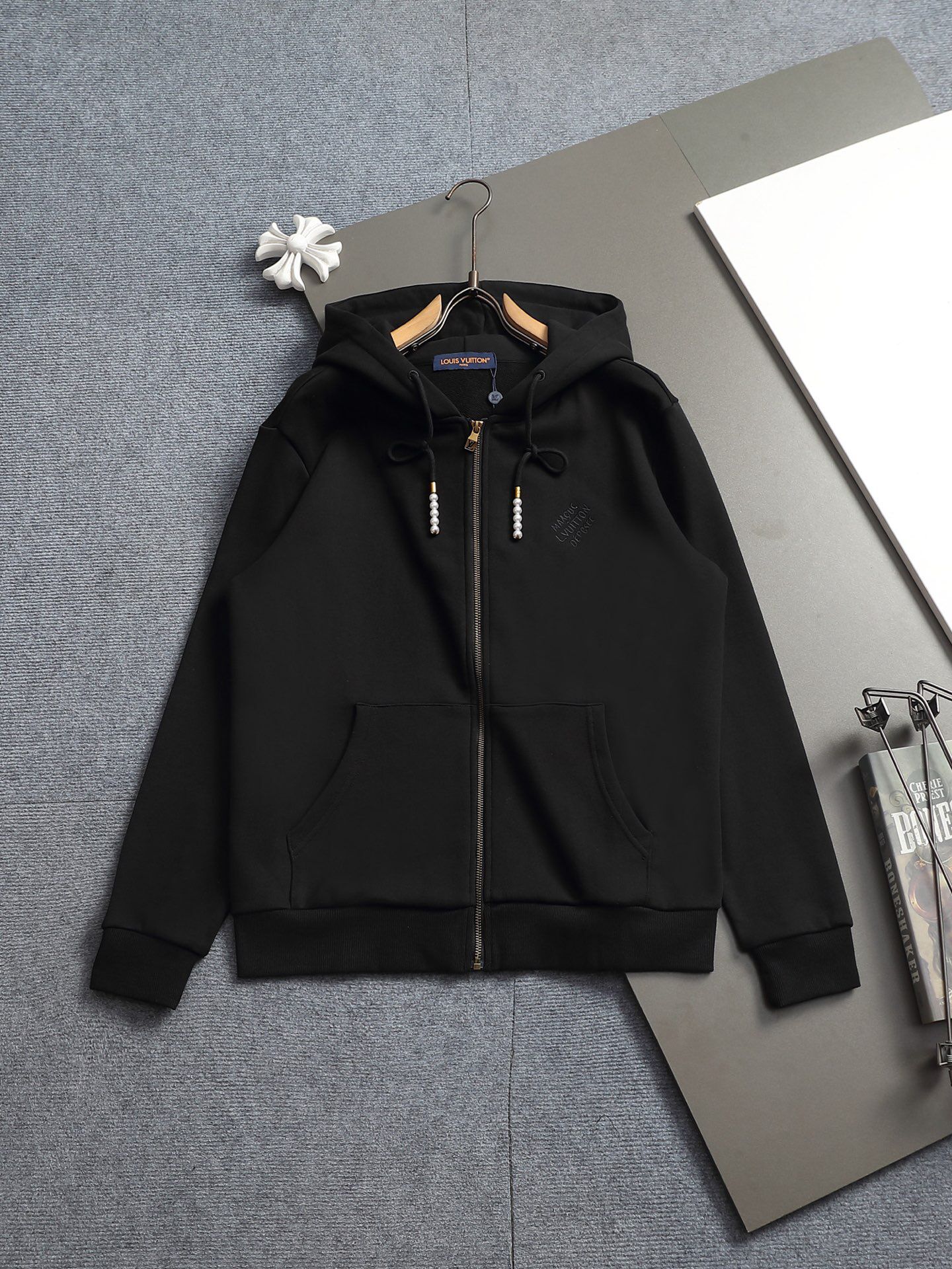 Cheap Louis Vuitton Hoodies for Men in 232222, $50 USD- [IB232222] - Replica Louis Vuitton Hoodies for Men