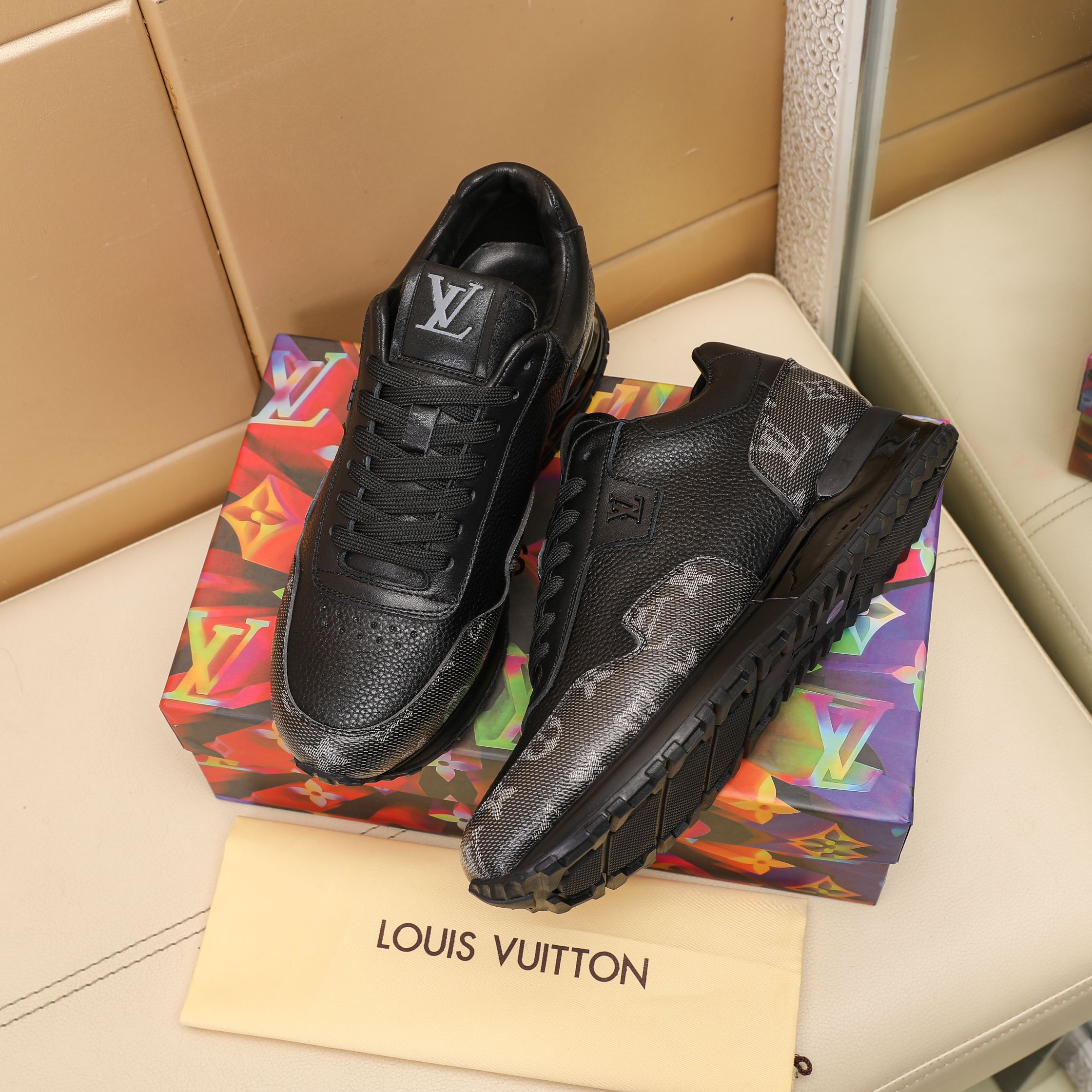 Cheap Louis Vuitton Sneakers For Men in 232230, $70 USD- [IB232230] - Replica Louis Vuitton Sneakers For Men