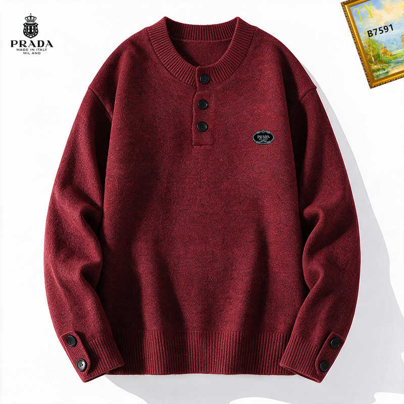 Cheap Prado Sweaters for Men in 232403, $65 USD- [IB232403] - Replica Prado Sweaters for Men