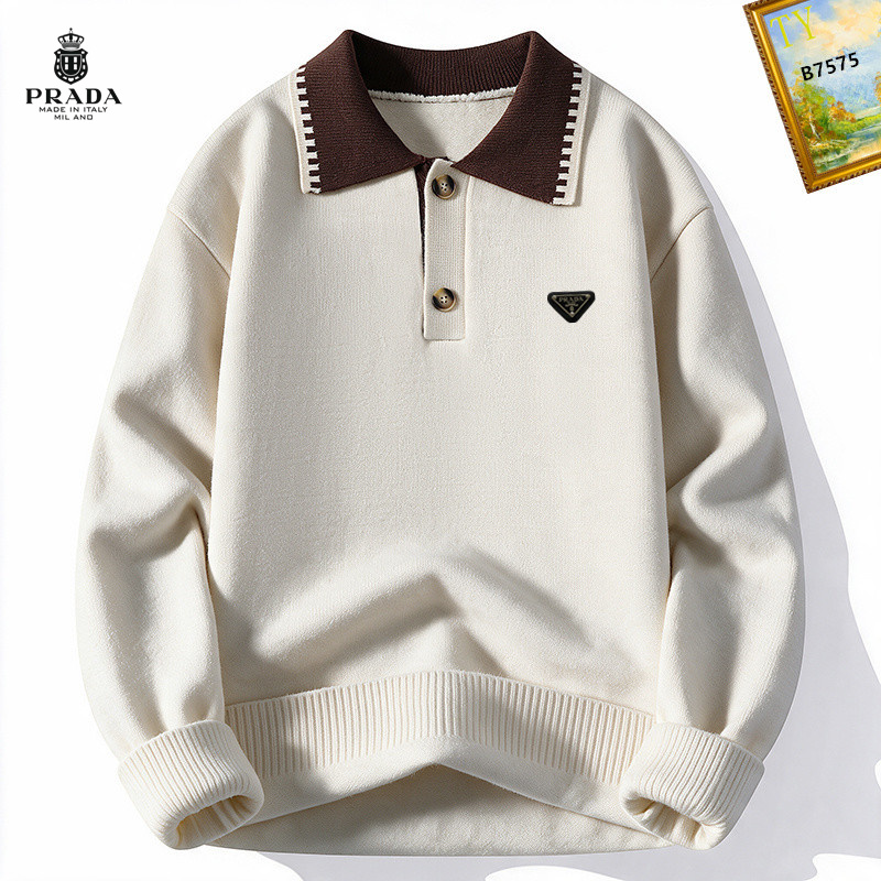 Cheap Prado Sweaters for Men in 232406, $65 USD- [IB232406] - Replica Prado Sweaters for Men