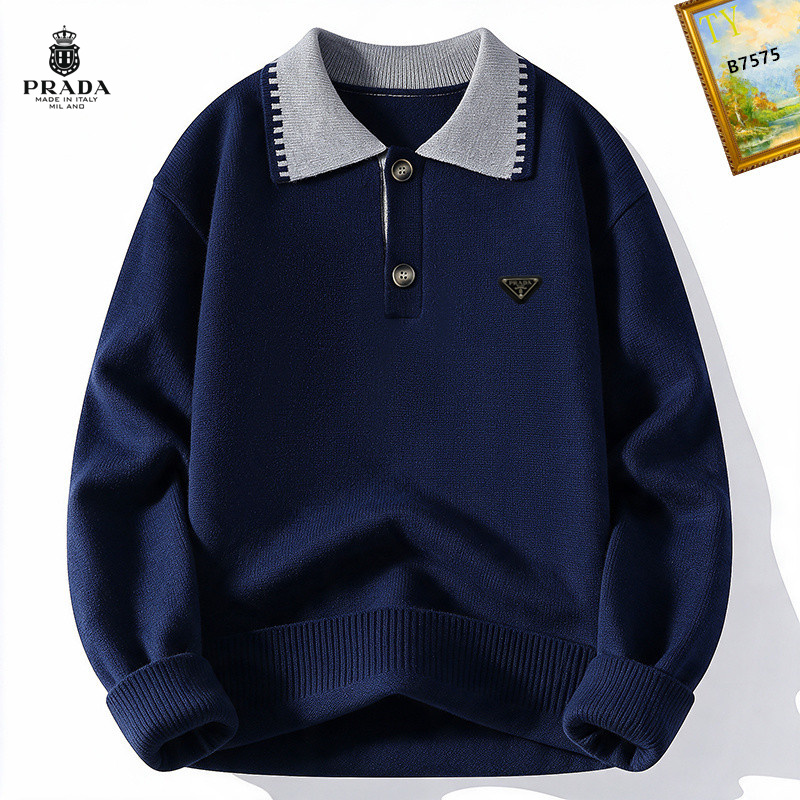 Cheap Prado Sweaters for Men in 232409, $65 USD- [IB232409] - Replica Prado Sweaters for Men