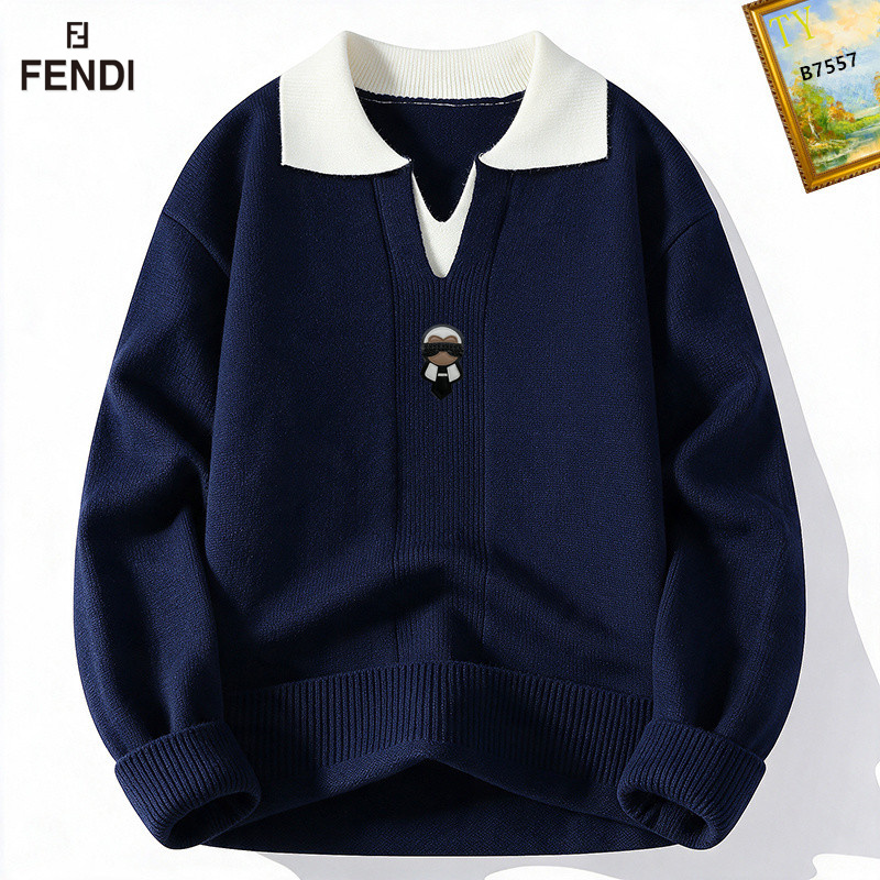 Cheap Fendi Sweaters for Men in 232445, $65 USD- [IB232445] - Replica Fendi Sweaters for Men