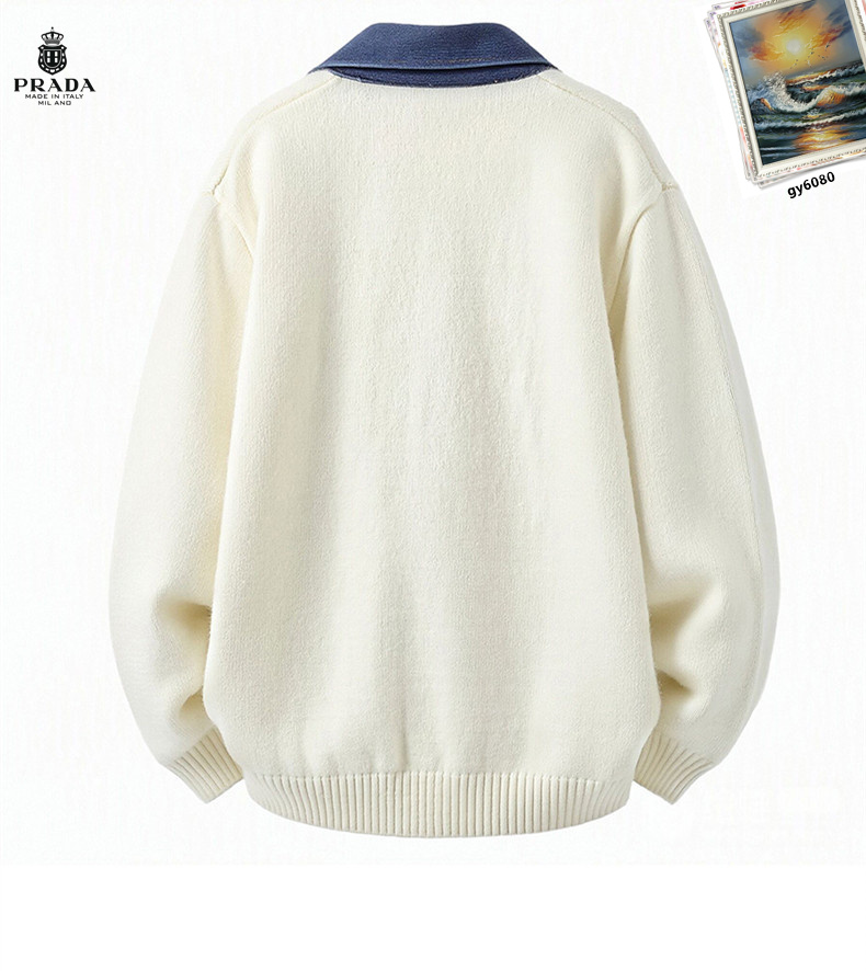 Cheap Prado Sweaters for Men in 232726, $60 USD- [IB232726] - Replica Prado Sweaters for Men