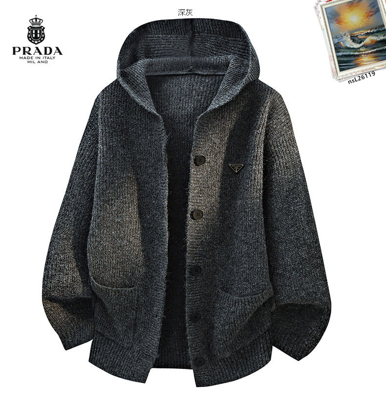 Cheap Prado Sweaters for Men in 232731, $65 USD- [IB232731] - Replica Prado Sweaters for Men