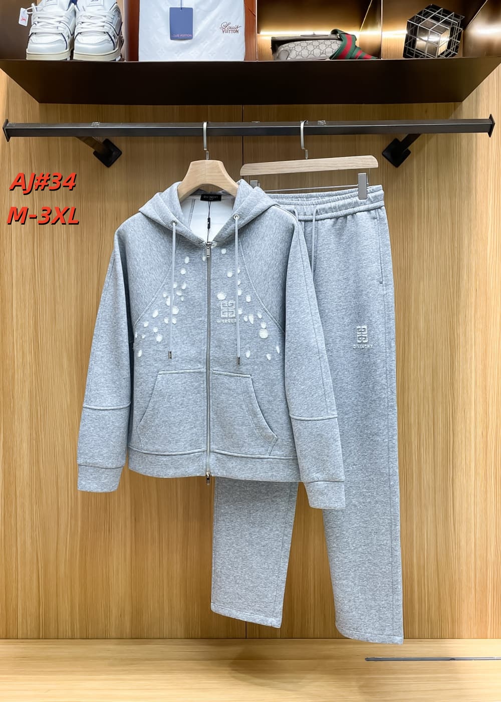 Cheap Givenchy  Tracksuits for Men in 232891, $110 USD- [IB232891] - Replica Givenchy  Tracksuits for Men