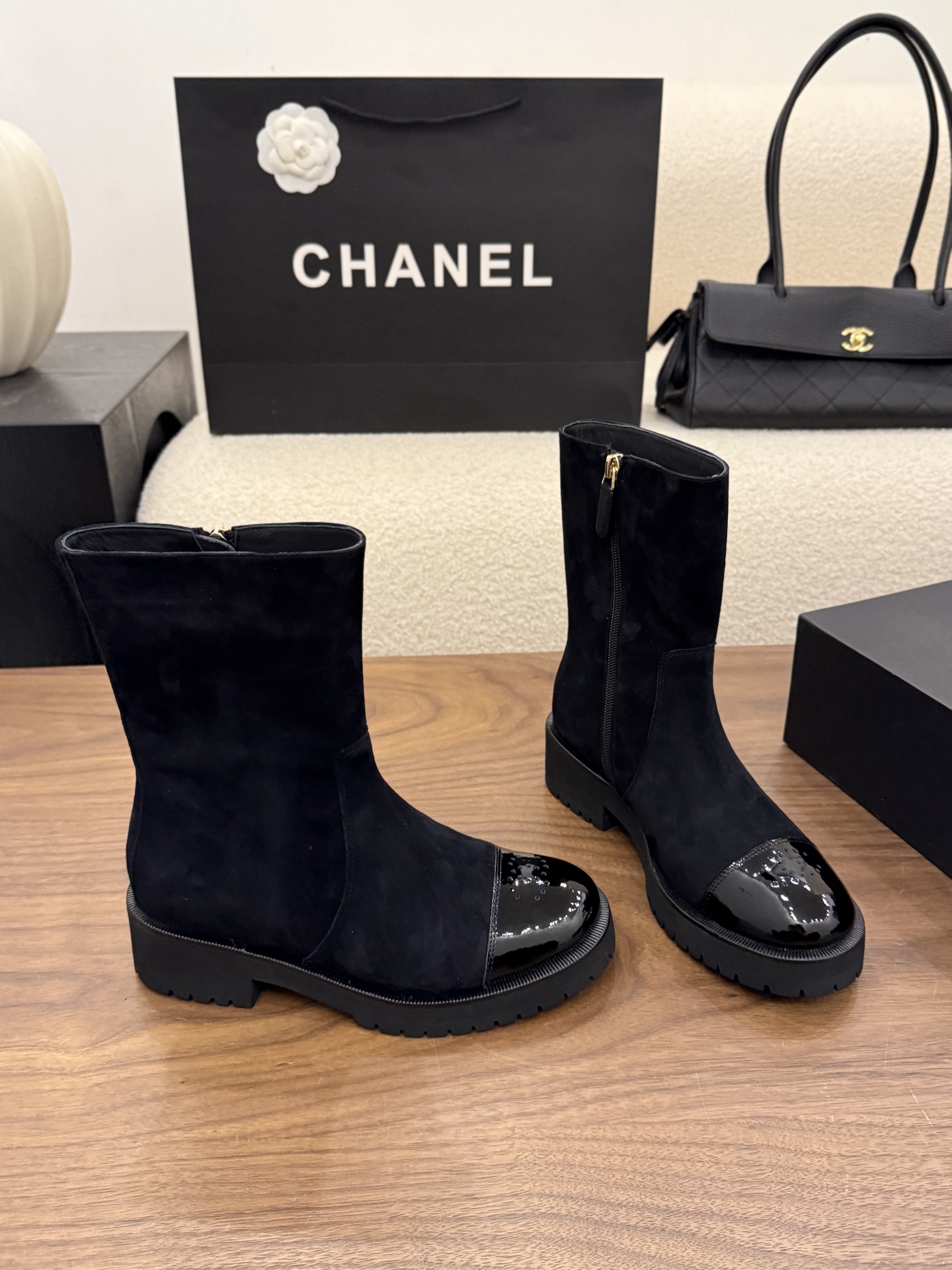 Cheap Chanel Boots For Women in 233095, $120 USD- [IB233095] - Replica Chanel Boots For Women
