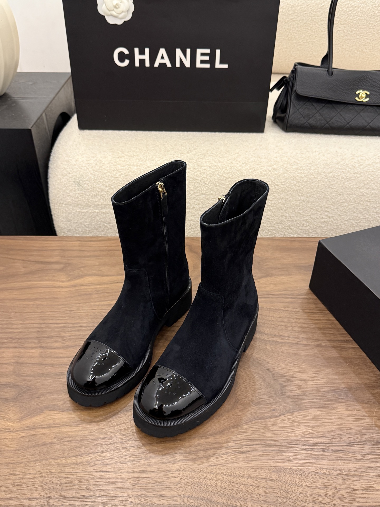 Cheap Chanel Boots For Women in 233095, $120 USD- [IB233095] - Replica Chanel Boots For Women