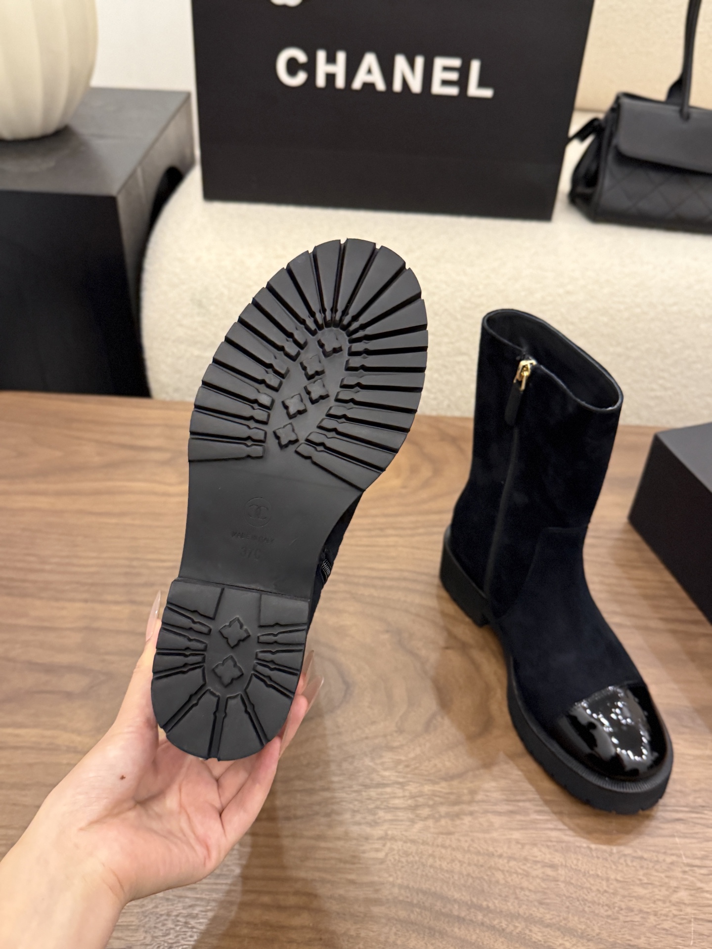 Cheap Chanel Boots For Women in 233095, $120 USD- [IB233095] - Replica Chanel Boots For Women