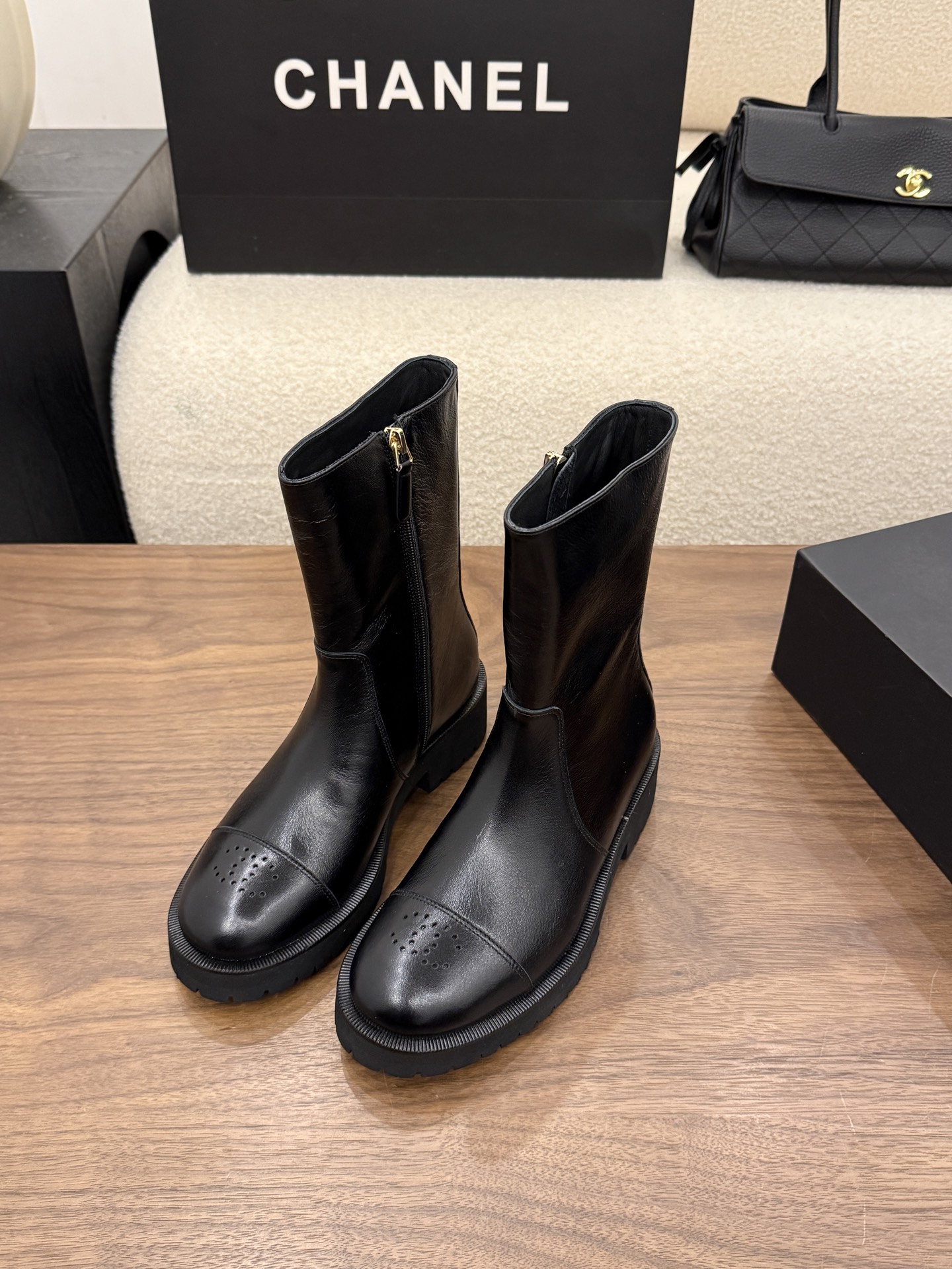 Cheap Chanel Boots For Women in 233096, $120 USD- [IB233096] - Replica Chanel Boots For Women