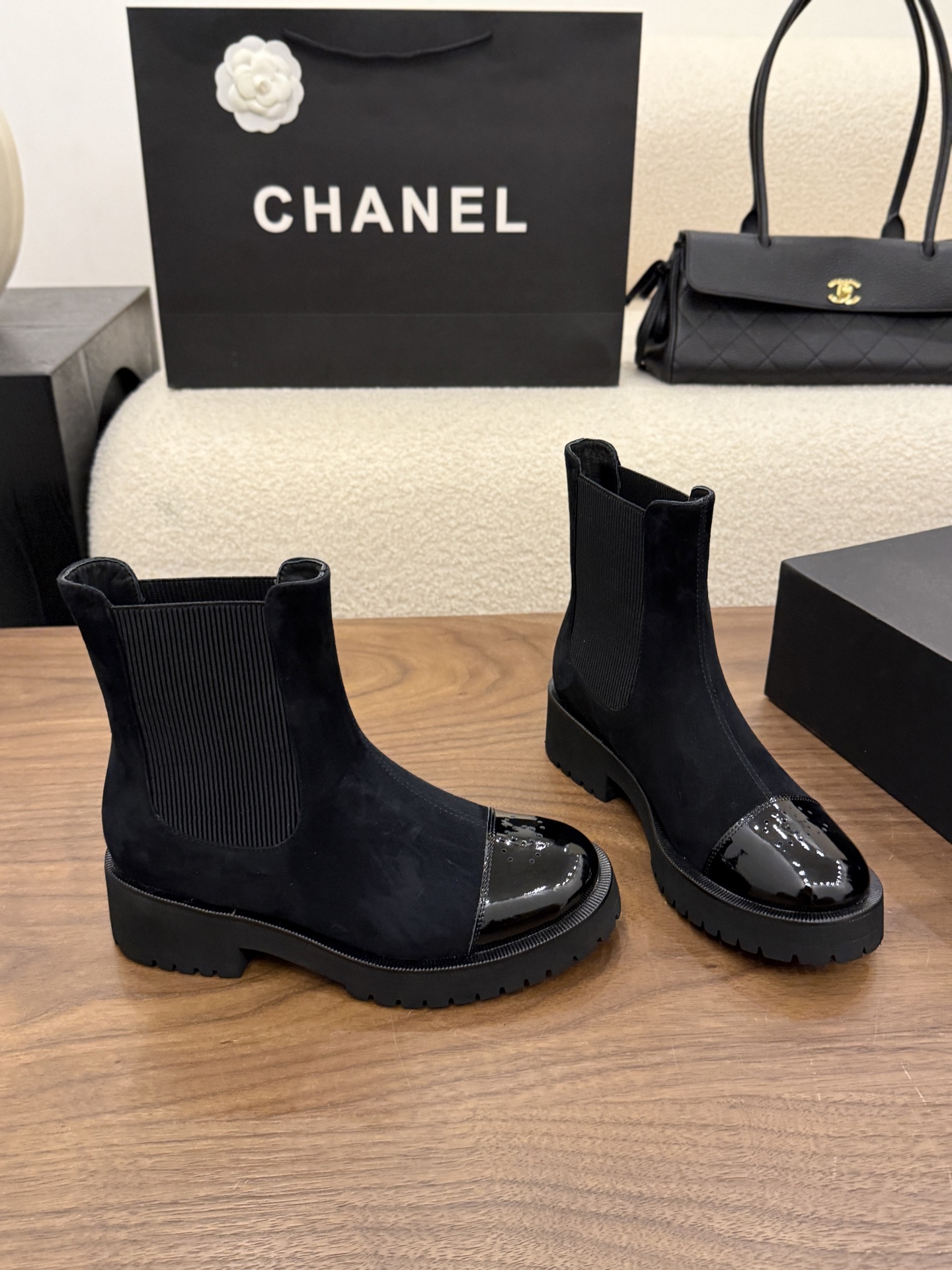 Cheap Chanel Boots For Women in 233099, $120 USD- [IB233099] - Replica Chanel Boots For Women