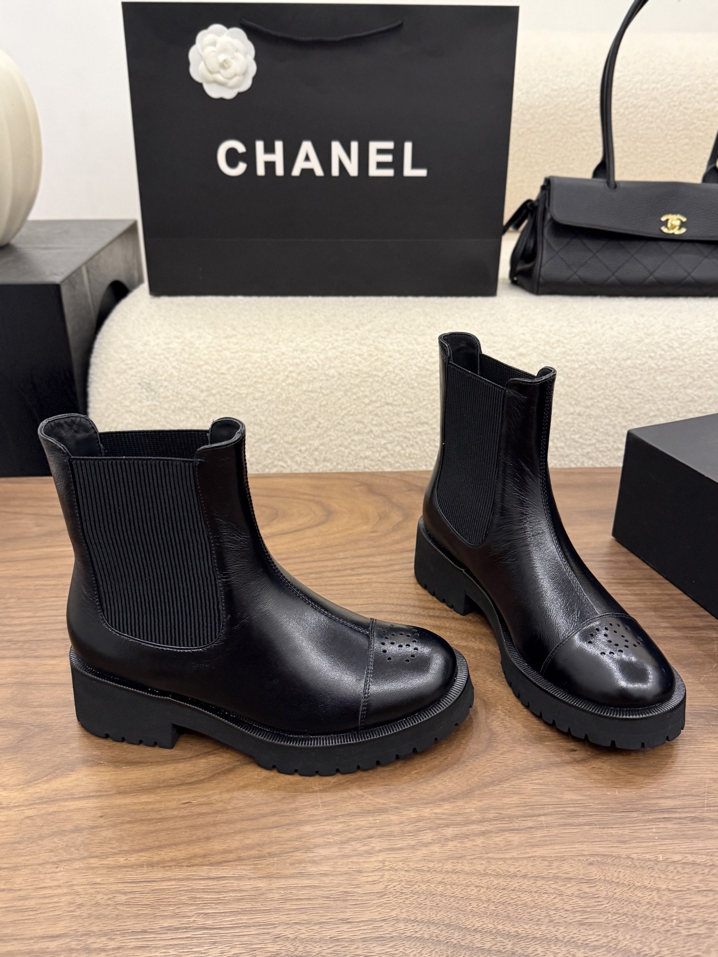Cheap Chanel Boots For Women in 233100, $120 USD- [IB233100] - Replica Chanel Boots For Women