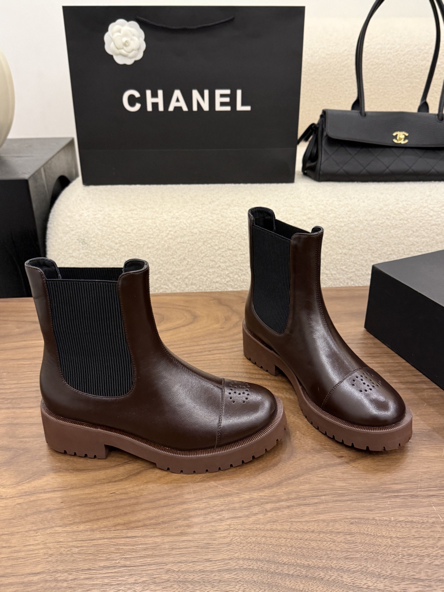 Cheap Chanel Boots For Women in 233101, $120 USD- [IB233101] - Replica Chanel Boots For Women