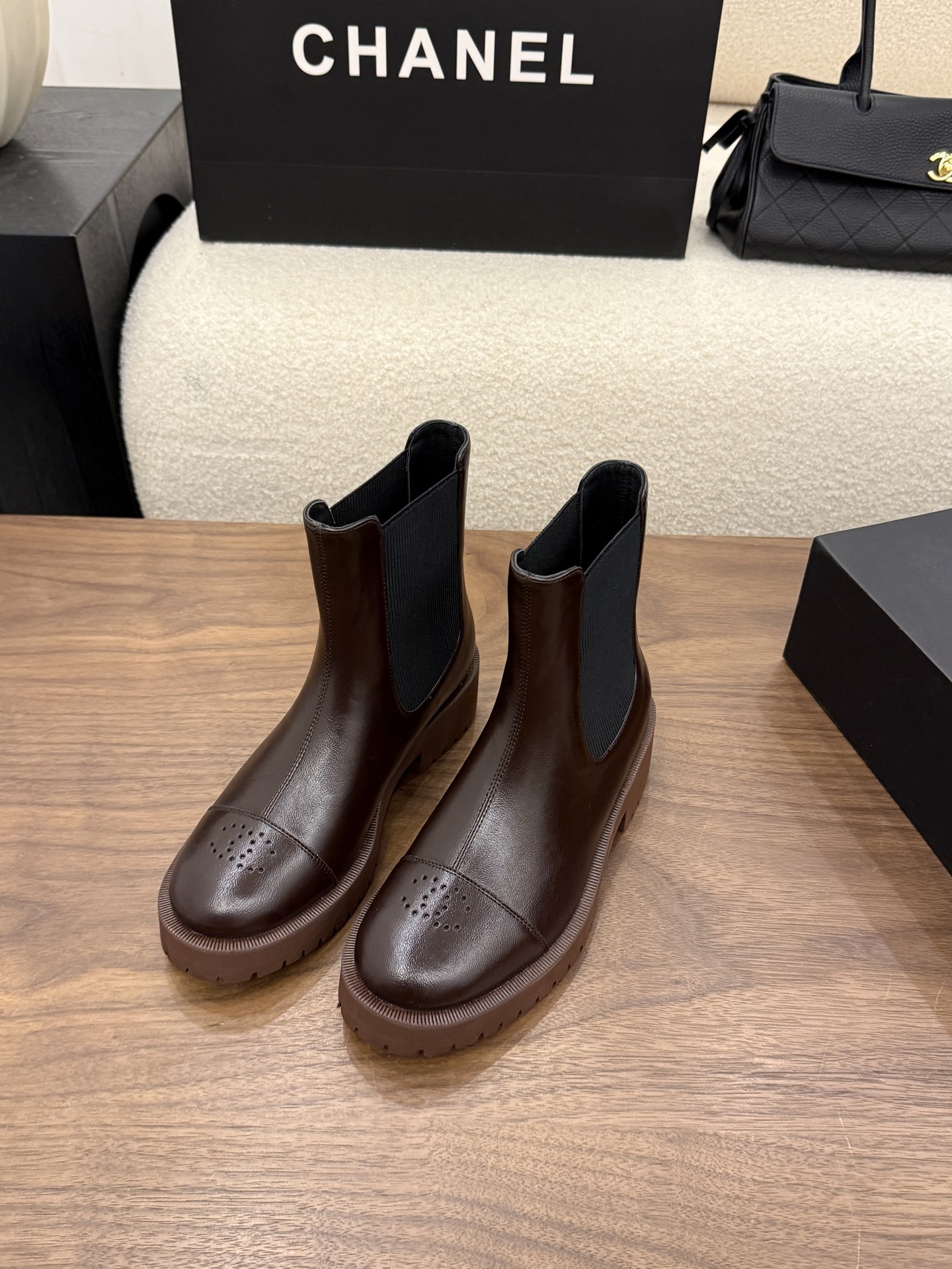 Cheap Chanel Boots For Women in 233101, $120 USD- [IB233101] - Replica Chanel Boots For Women