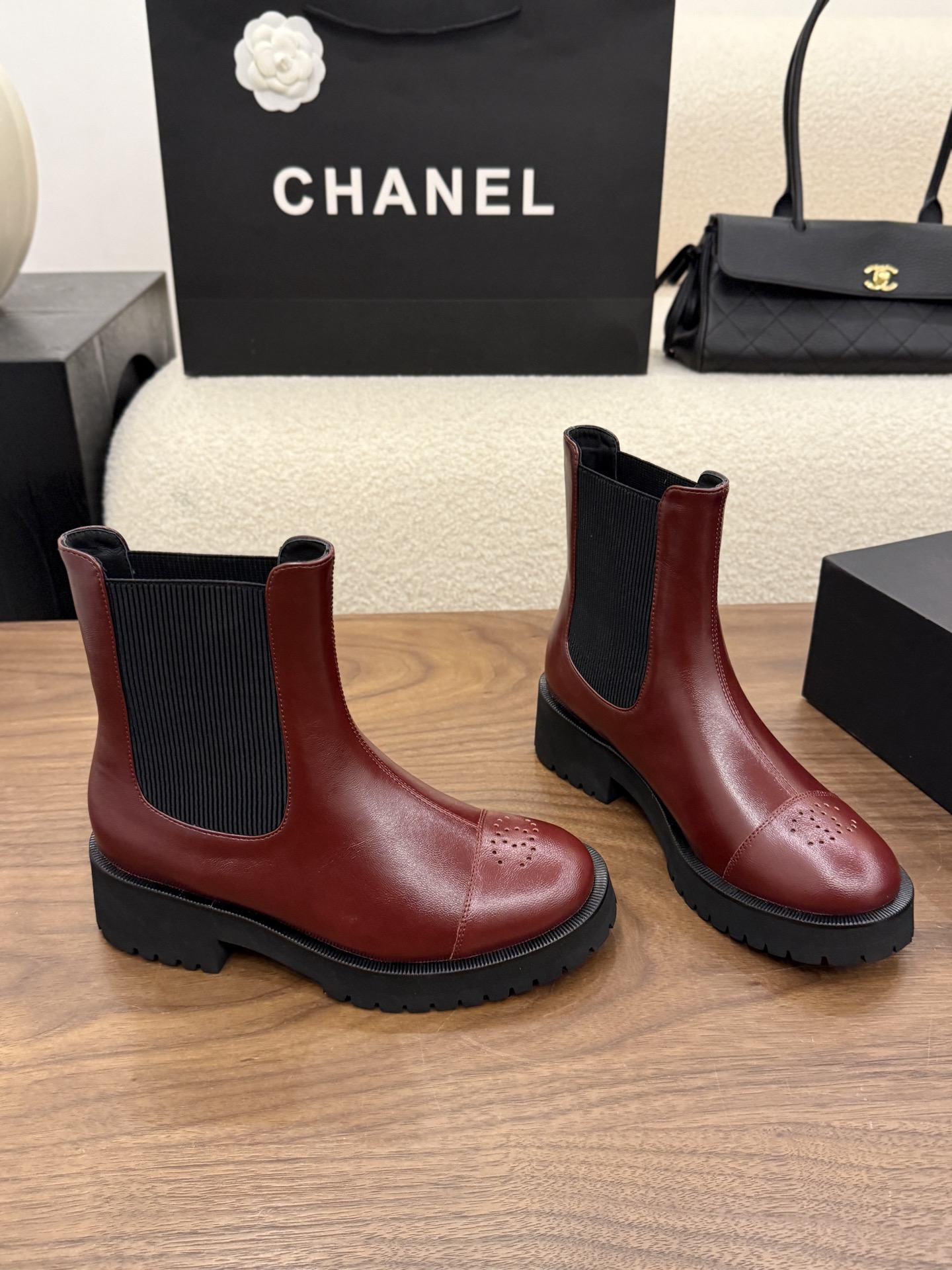 Cheap Chanel Boots For Women in 233102, $120 USD- [IB233102] - Replica Chanel Boots For Women