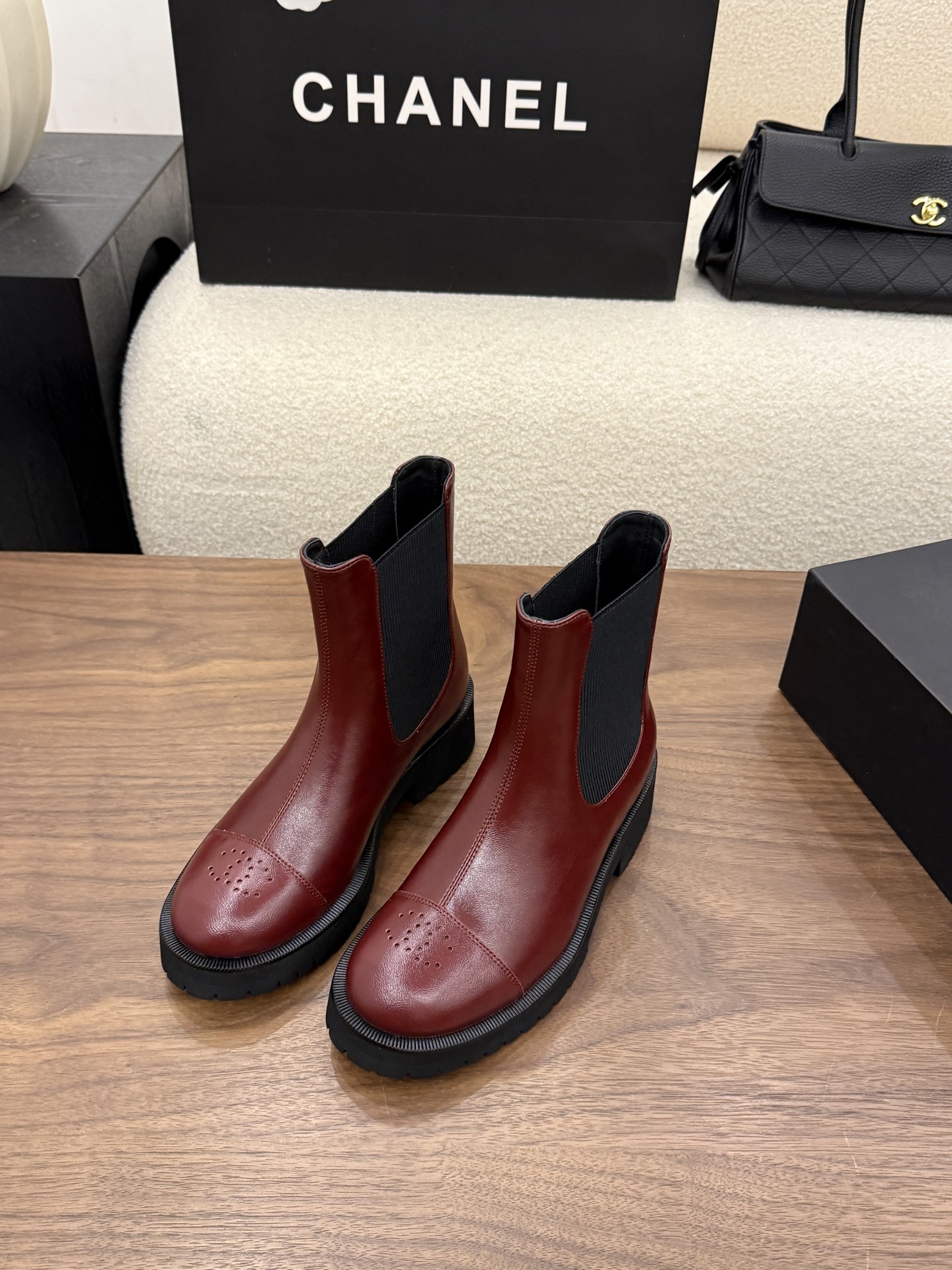 Cheap Chanel Boots For Women in 233102, $120 USD- [IB233102] - Replica Chanel Boots For Women