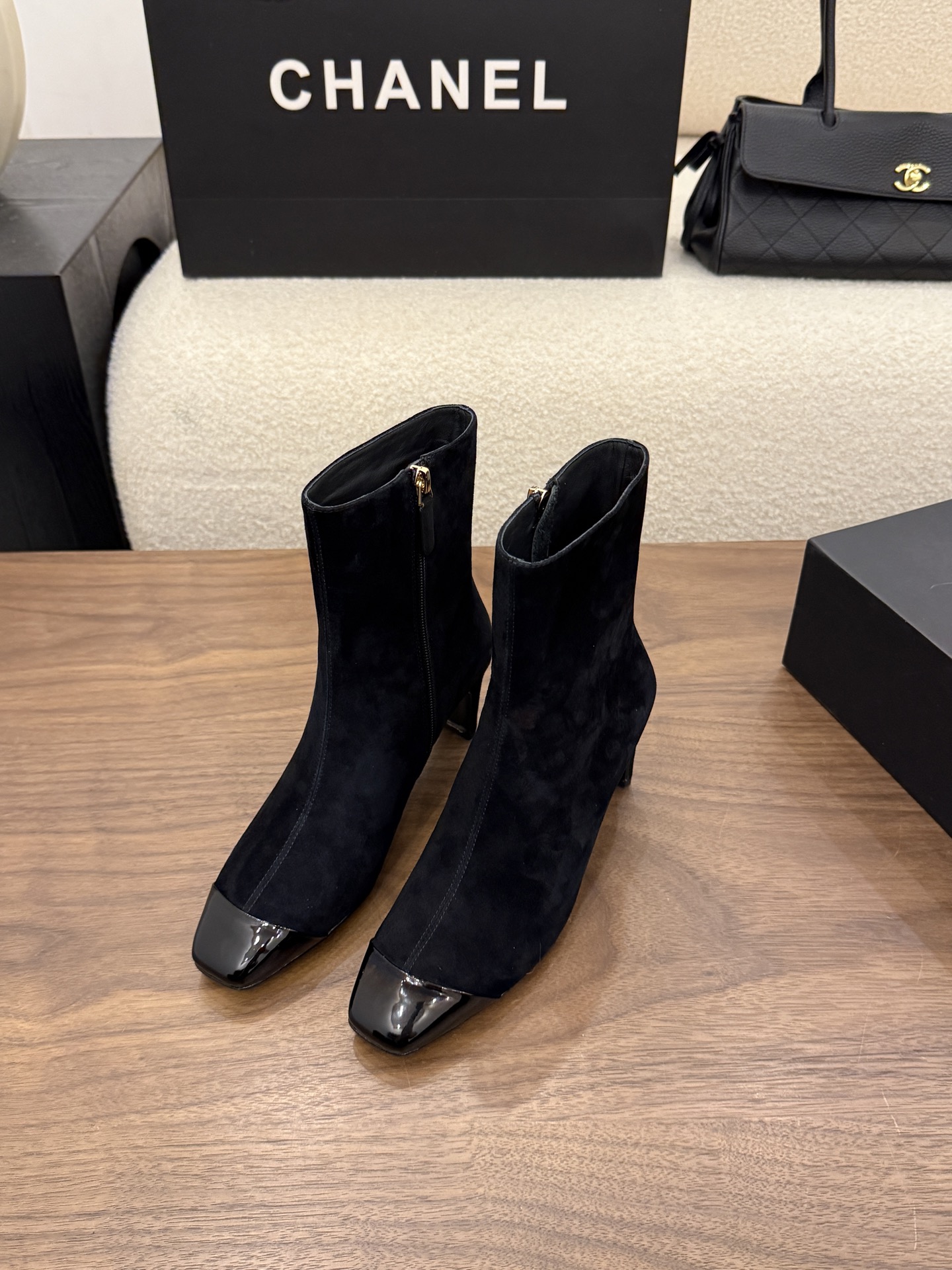Cheap Chanel Boots For Women in 233107, $125 USD- [IB233107] - Replica Chanel Boots For Women