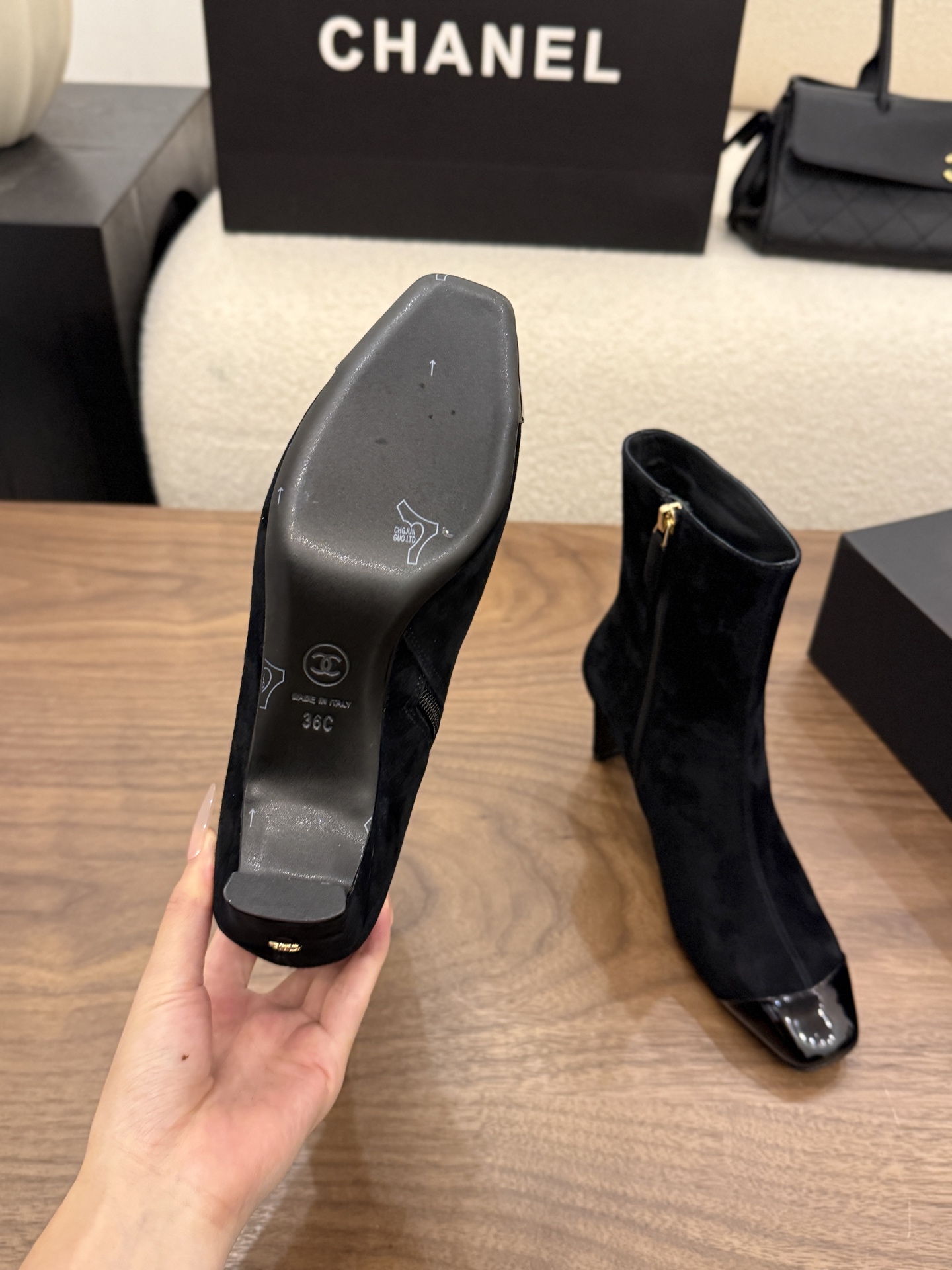 Cheap Chanel Boots For Women in 233107, $125 USD- [IB233107] - Replica Chanel Boots For Women