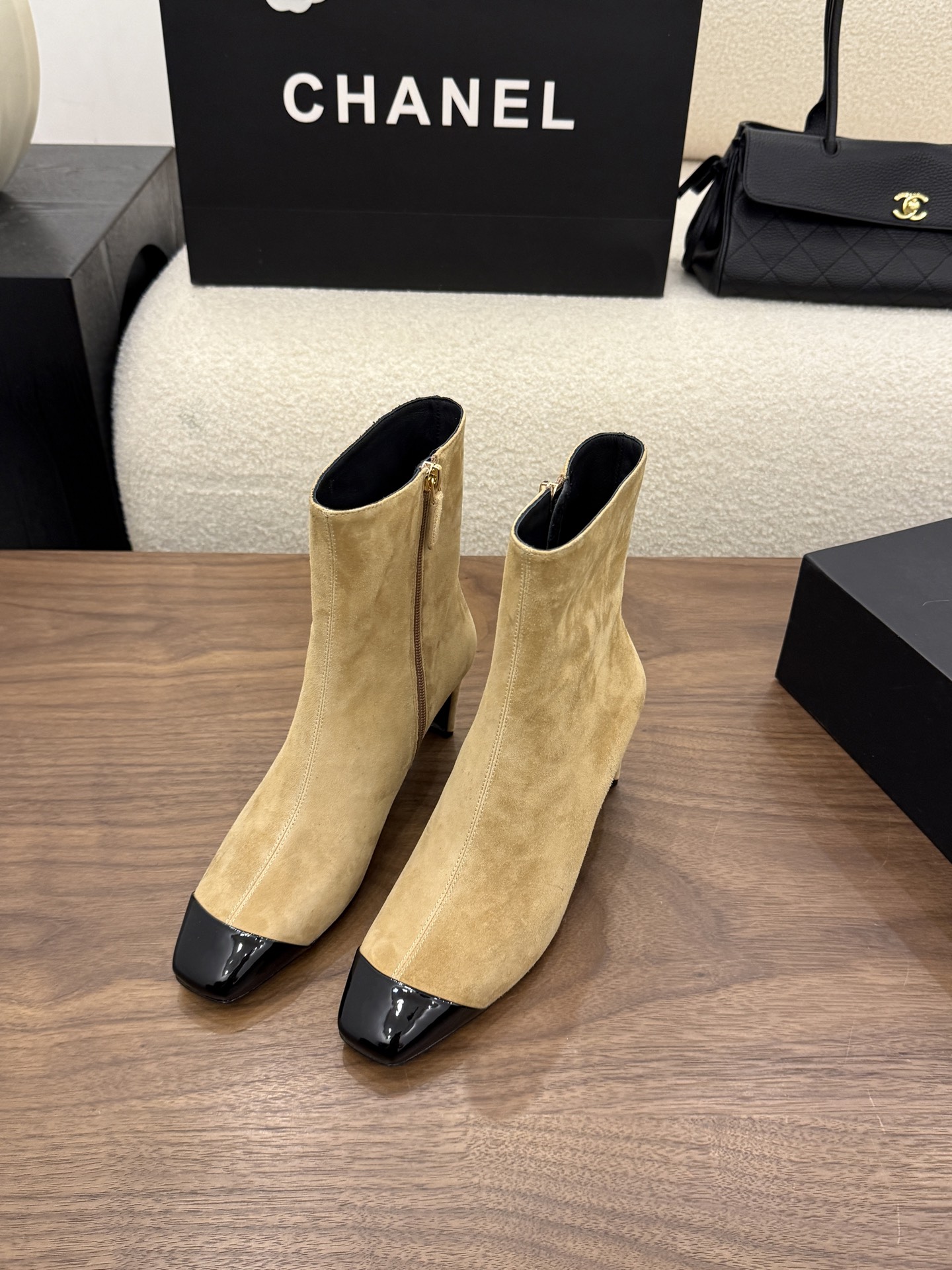 Cheap Chanel Boots For Women in 233108, $125 USD- [IB233108] - Replica Chanel Boots For Women