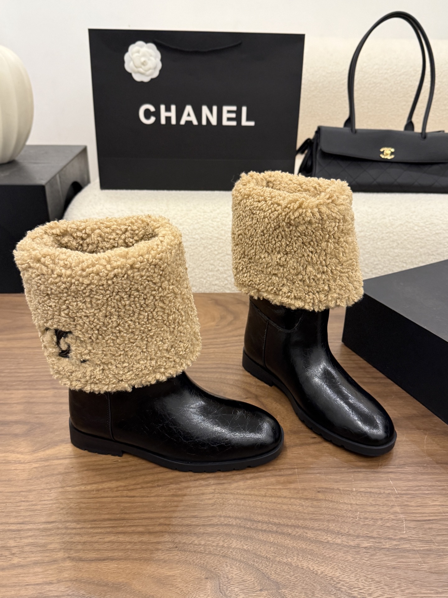 Cheap Chanel Boots For Women in 233117, $155 USD- [IB233117] - Replica Chanel Boots For Women