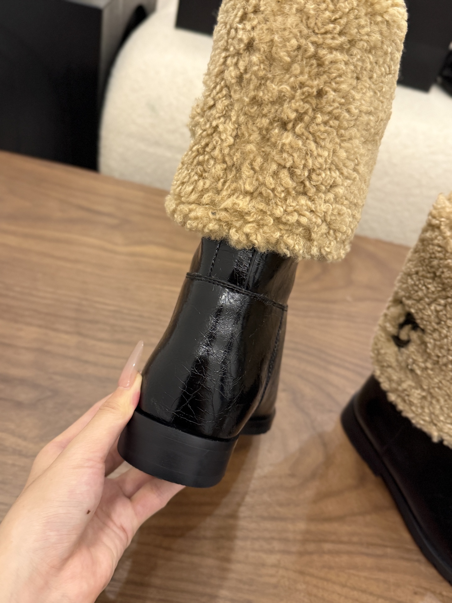 Cheap Chanel Boots For Women in 233117, $155 USD- [IB233117] - Replica Chanel Boots For Women