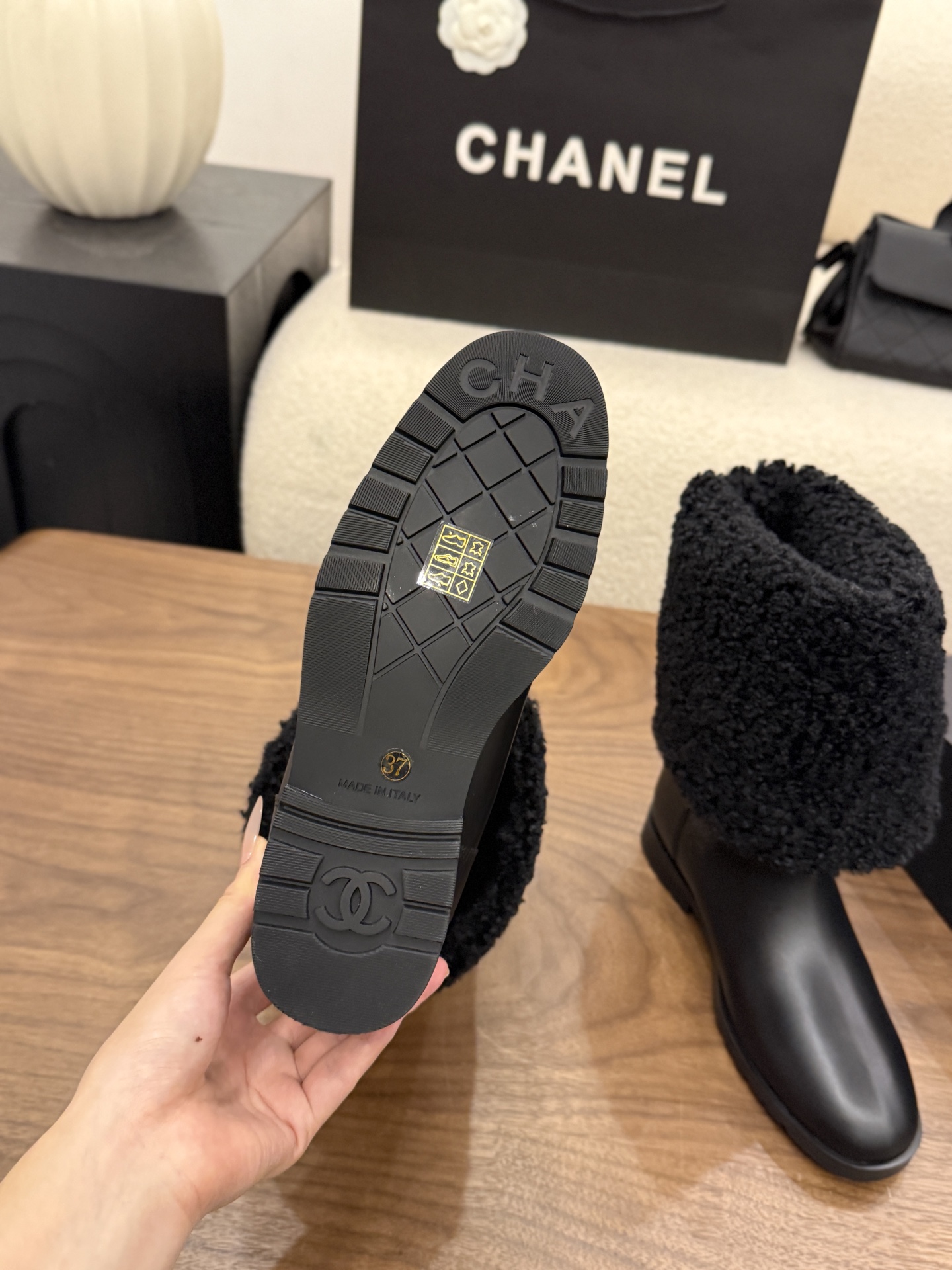 Cheap Chanel Boots For Women in 233118, $155 USD- [IB233118] - Replica Chanel Boots For Women