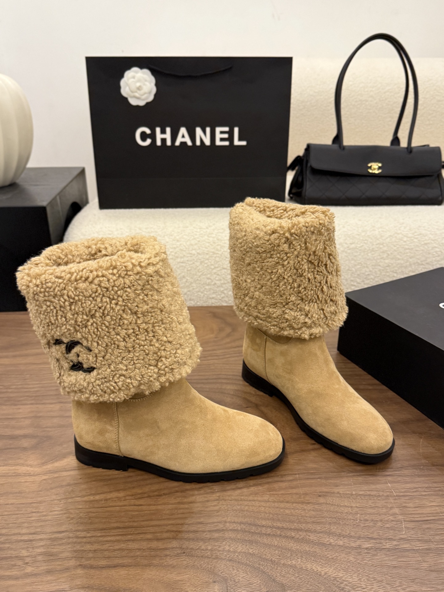 Cheap Chanel Boots For Women in 233119, $155 USD- [IB233119] - Replica Chanel Boots For Women