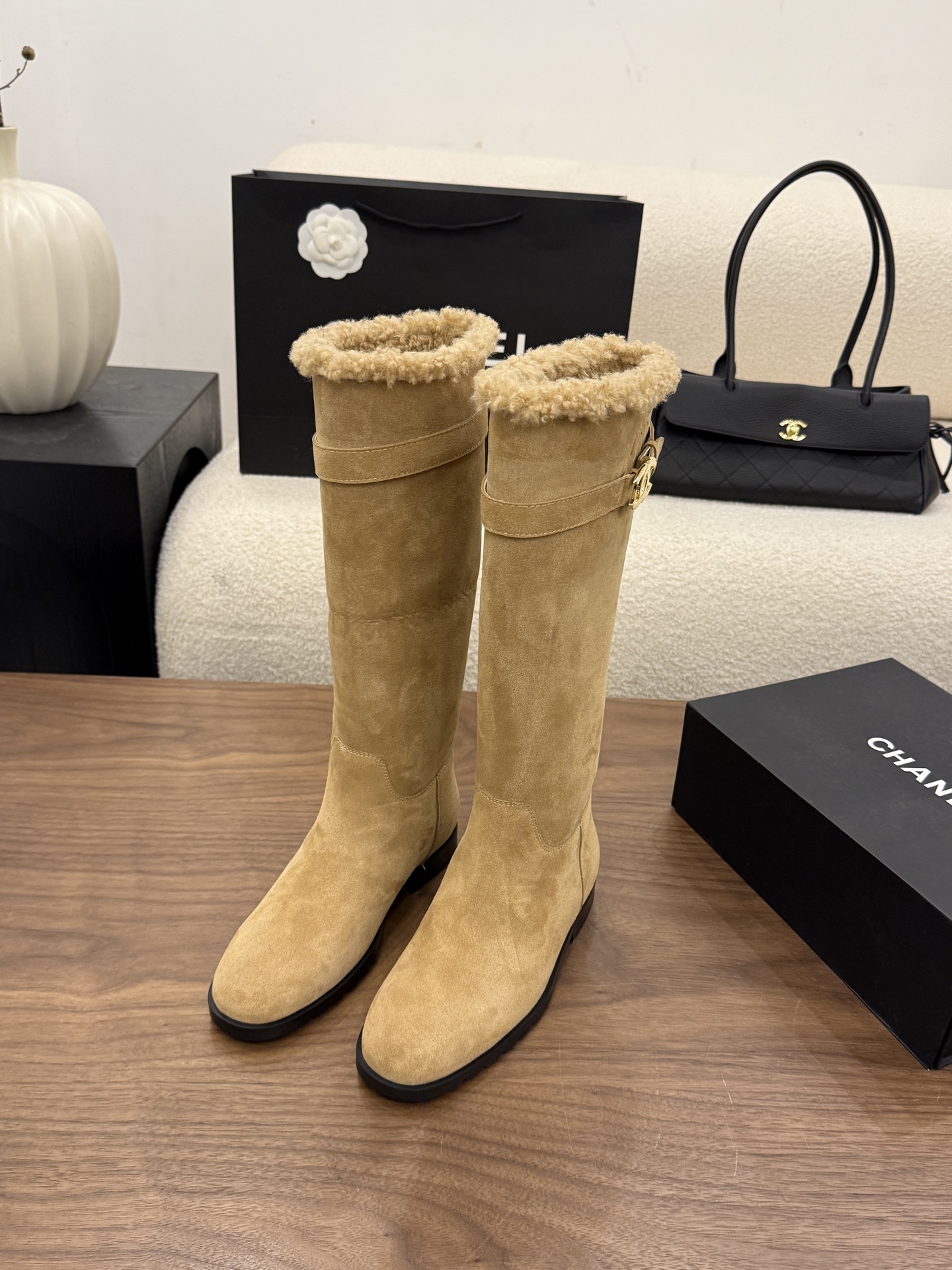 Cheap Chanel Boots For Women in 233119, $155 USD- [IB233119] - Replica Chanel Boots For Women