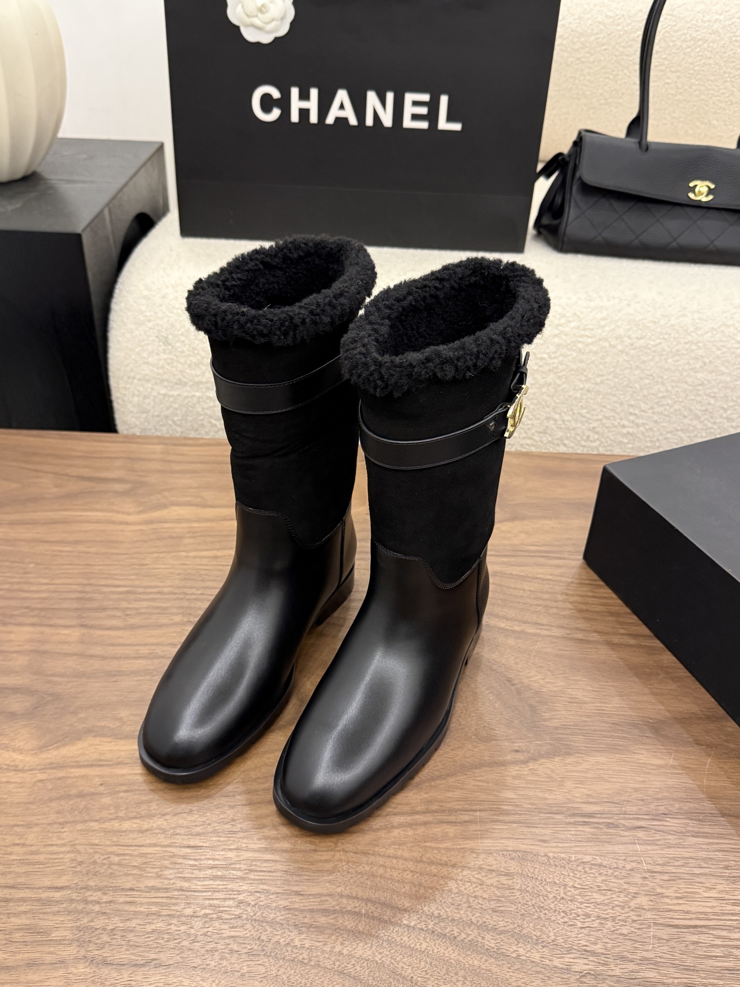 Cheap Chanel Boots For Women in 233121, $130 USD- [IB233121] - Replica Chanel Boots For Women