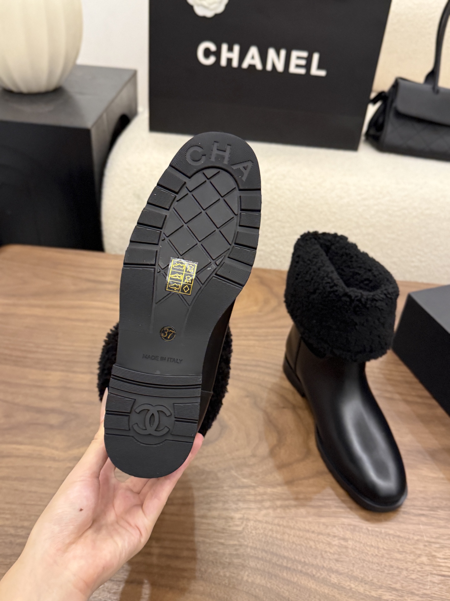 Cheap Chanel Boots For Women in 233121, $130 USD- [IB233121] - Replica Chanel Boots For Women