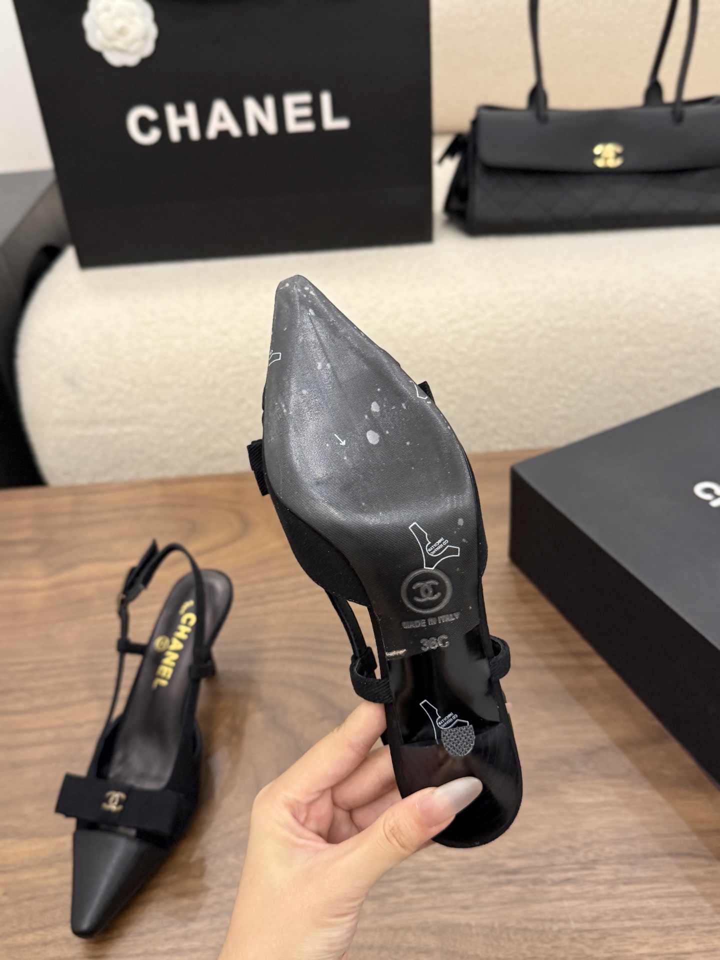 Cheap Chanel High Heels for Women in 233122, $90 USD- [IB233122] - Replica Chanel High Heels for Women