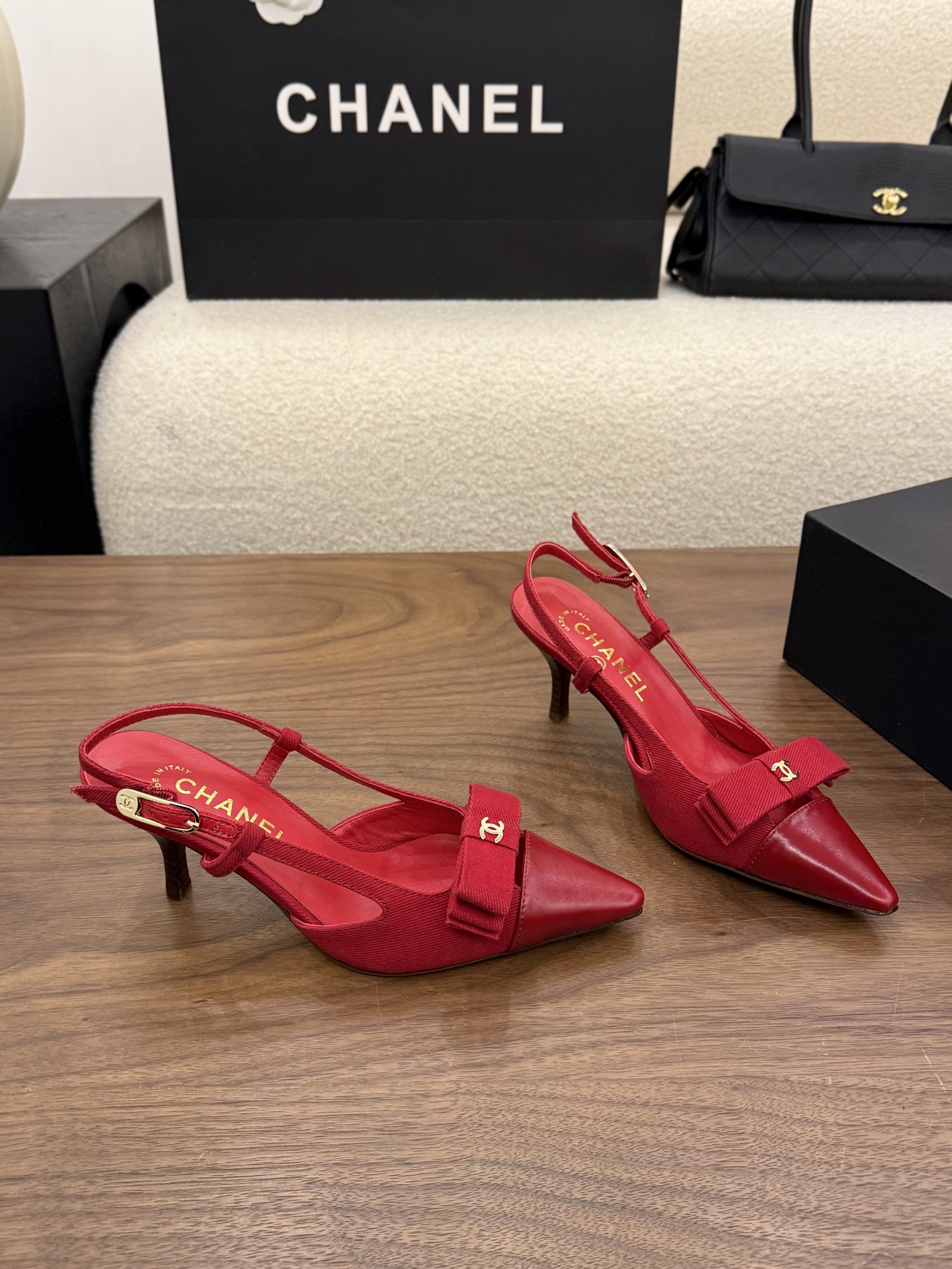 Cheap Chanel High Heels for Women in 233124, $90 USD- [IB233124] - Replica Chanel High Heels for Women