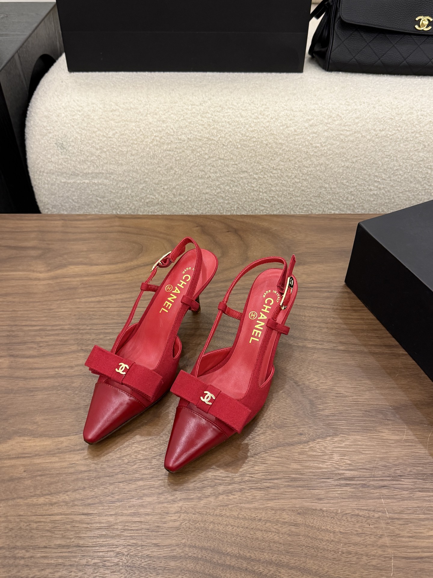Cheap Chanel High Heels for Women in 233124, $90 USD- [IB233124] - Replica Chanel High Heels for Women