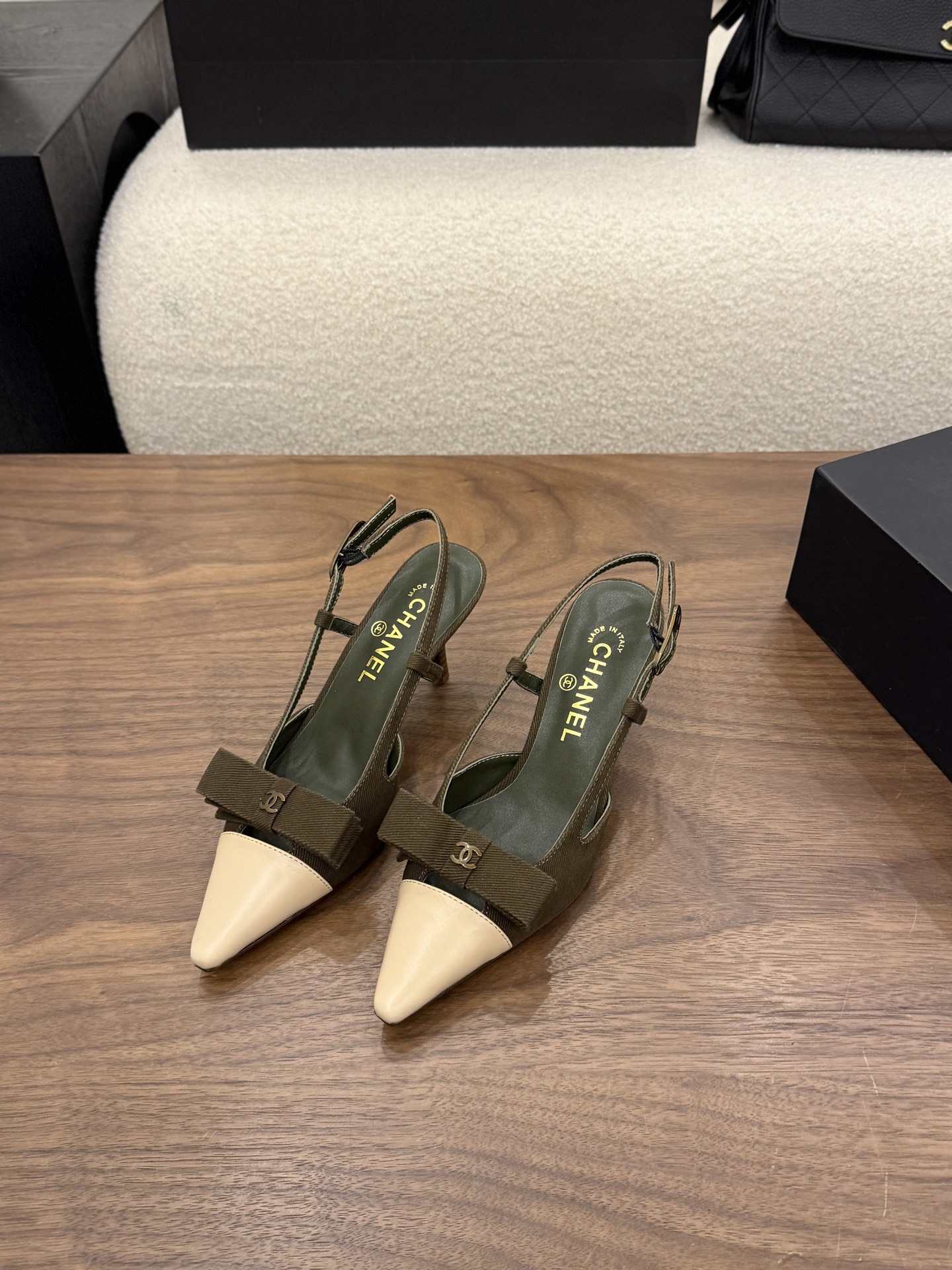 Cheap Chanel High Heels for Women in 233125, $90 USD- [IB233125] - Replica Chanel High Heels for Women