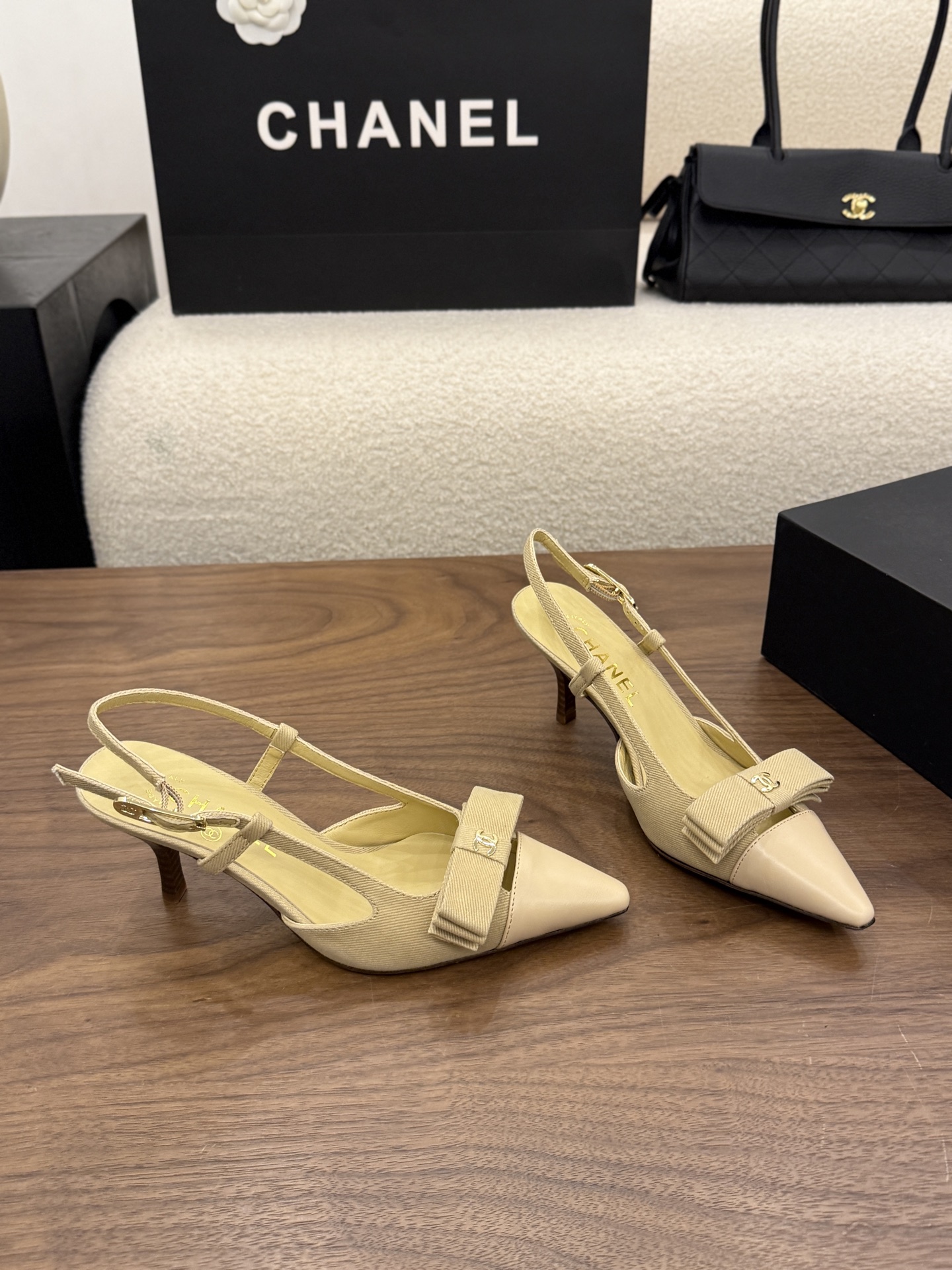 Cheap Chanel High Heels for Women in 233126, $90 USD- [IB233126] - Replica Chanel High Heels for Women