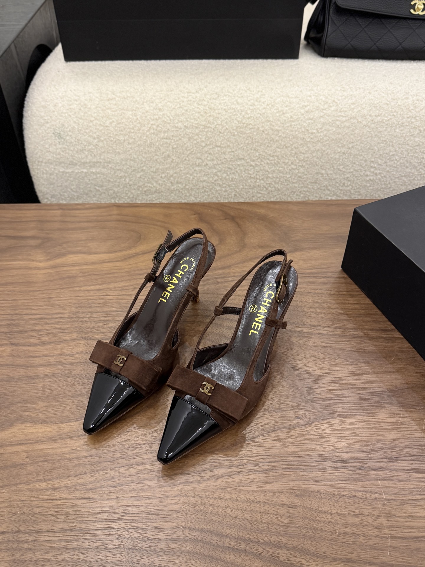 Cheap Chanel High Heels for Women in 233128, $90 USD- [IB233128] - Replica Chanel High Heels for Women