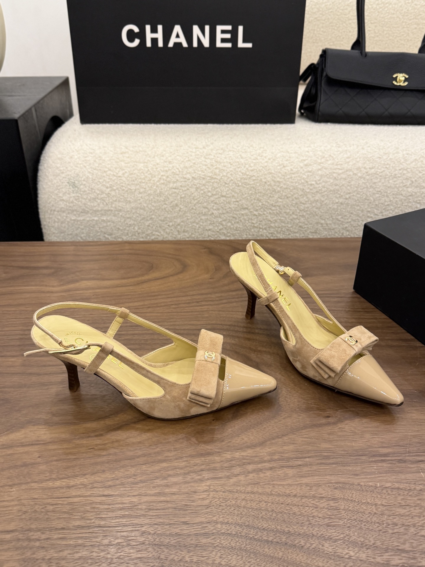 Cheap Chanel High Heels for Women in 233129, $90 USD- [IB233129] - Replica Chanel High Heels for Women