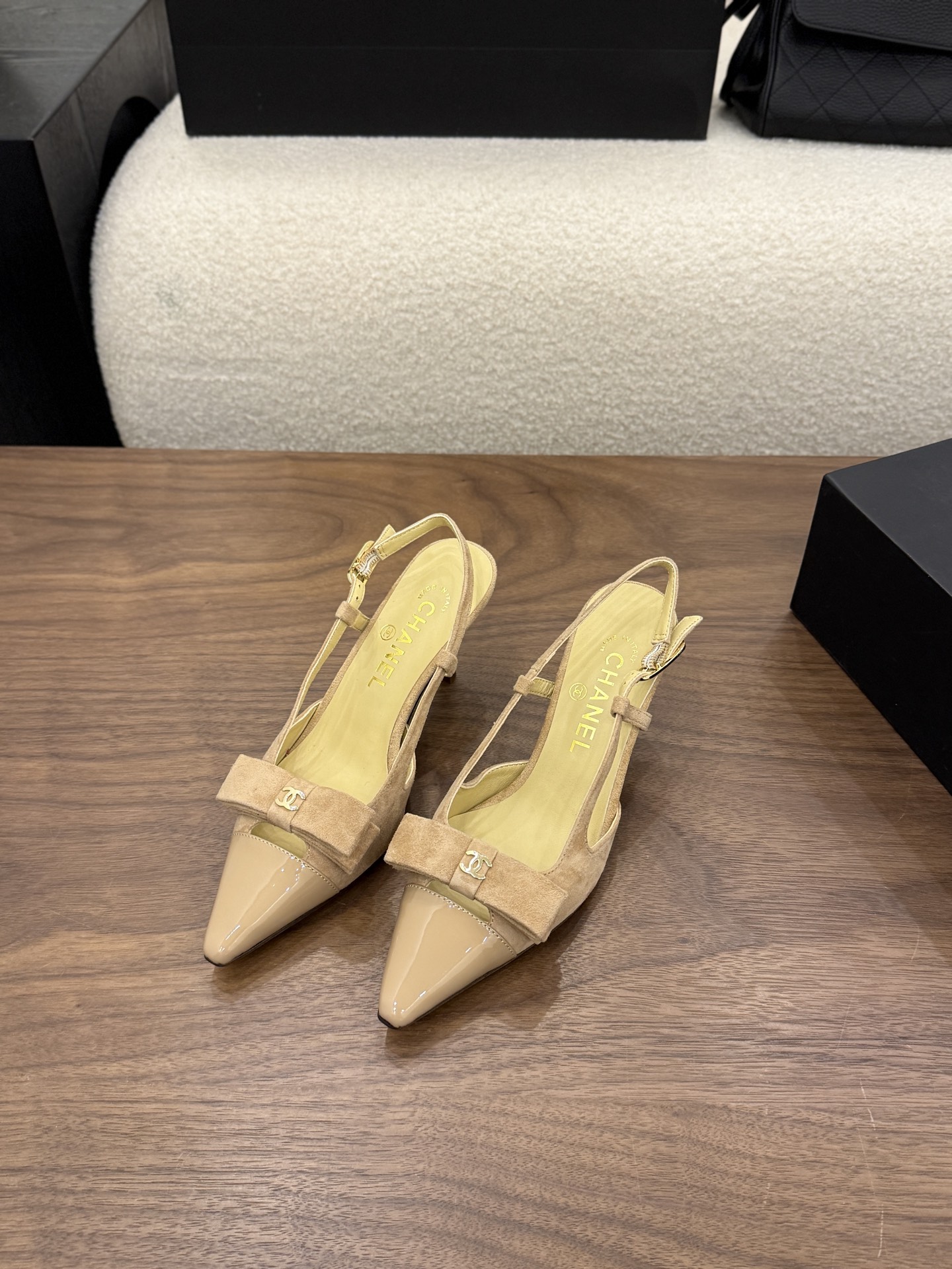 Cheap Chanel High Heels for Women in 233129, $90 USD- [IB233129] - Replica Chanel High Heels for Women