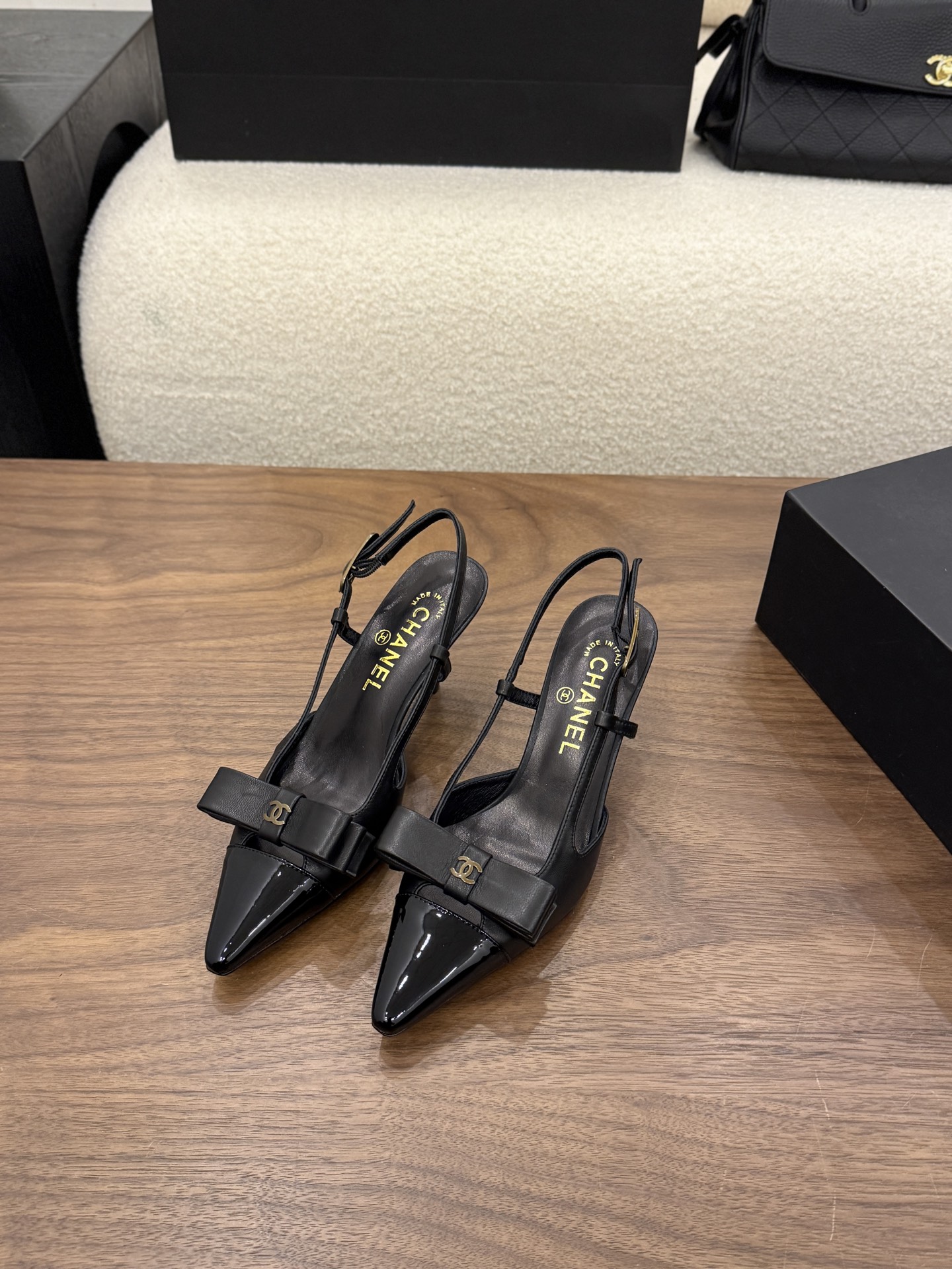 Cheap Chanel High Heels for Women in 233130, $90 USD- [IB233130] - Replica Chanel High Heels for Women