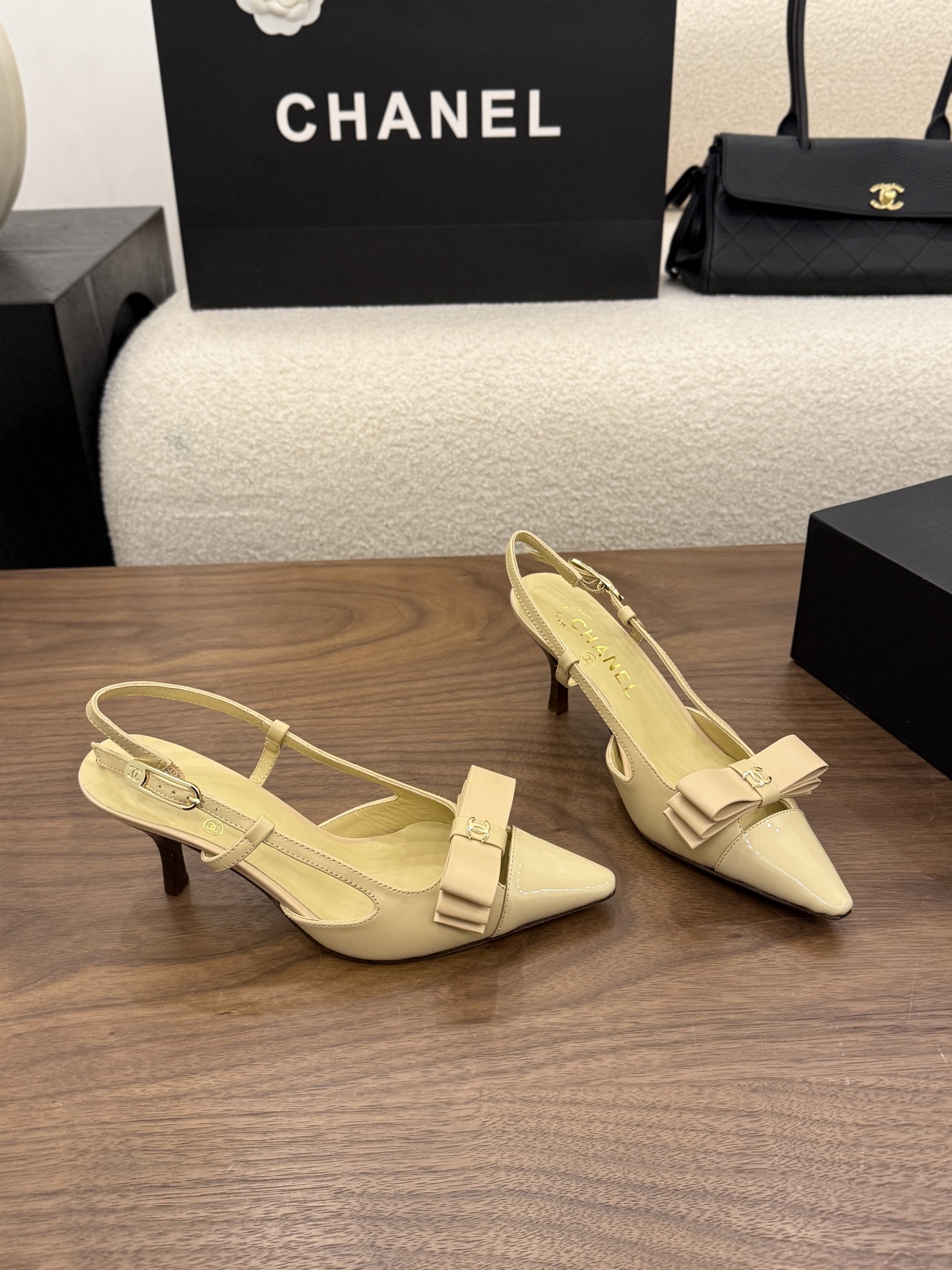 Cheap Chanel High Heels for Women in 233131, $90 USD- [IB233131] - Replica Chanel High Heels for Women